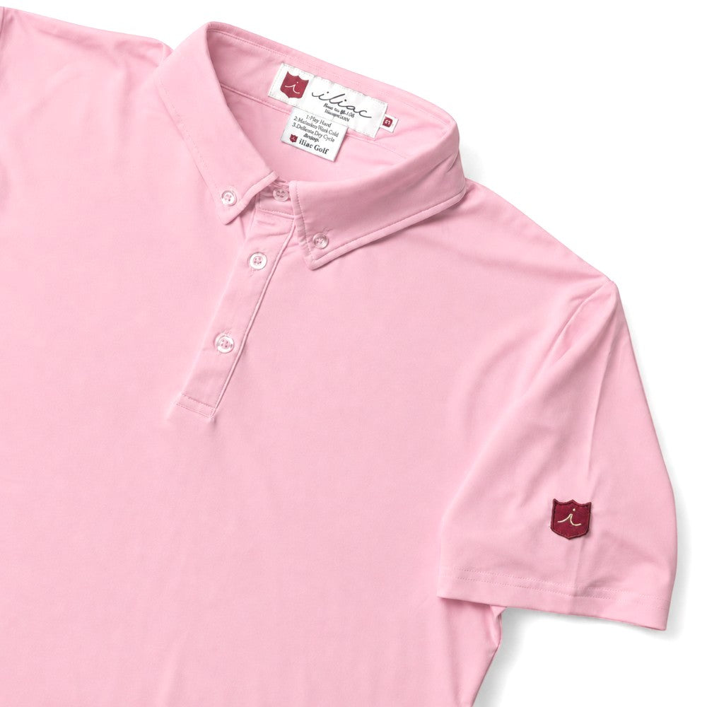 Iliac Golf Polo Shirts Solid Series Pink イリアック ポロシャツ ソリッドシリーズ ピンク