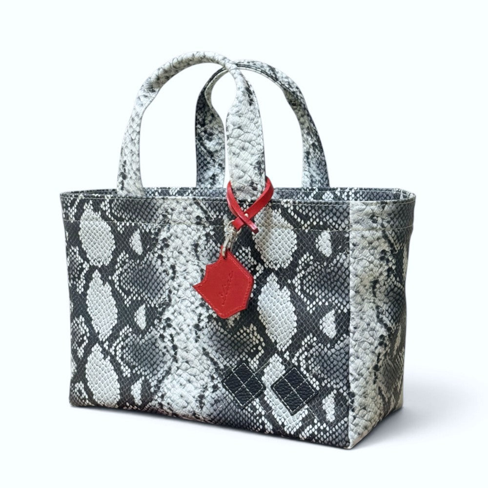 Iliac Golf Round Totebag Python イリアック 【天マチ付き】 ラウンド トートバッグ パイソン