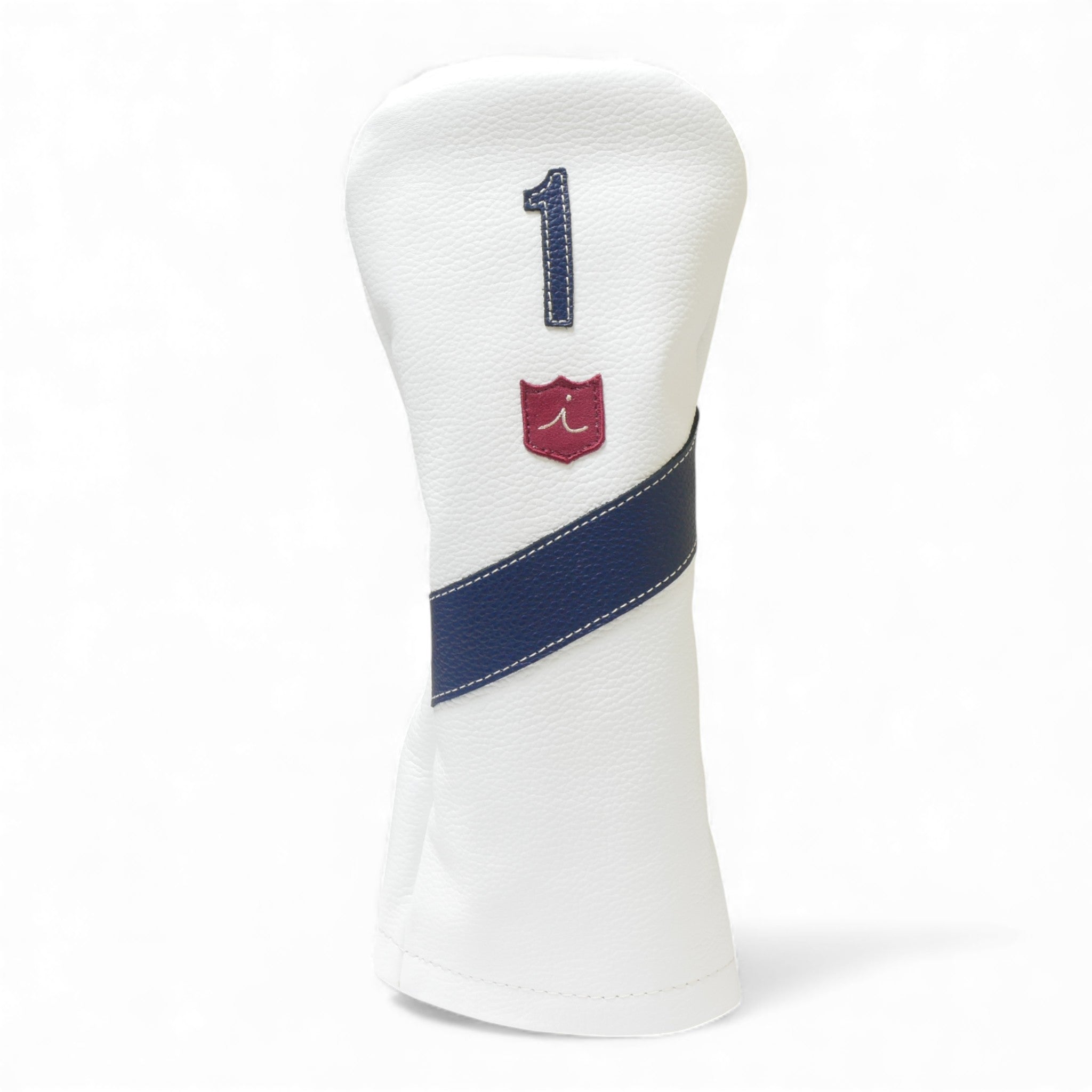 Iliac Golf Headcover Royal White x Navy イリアックゴルフ ヘッドカバー ロイヤル ホワイト x ネイビー