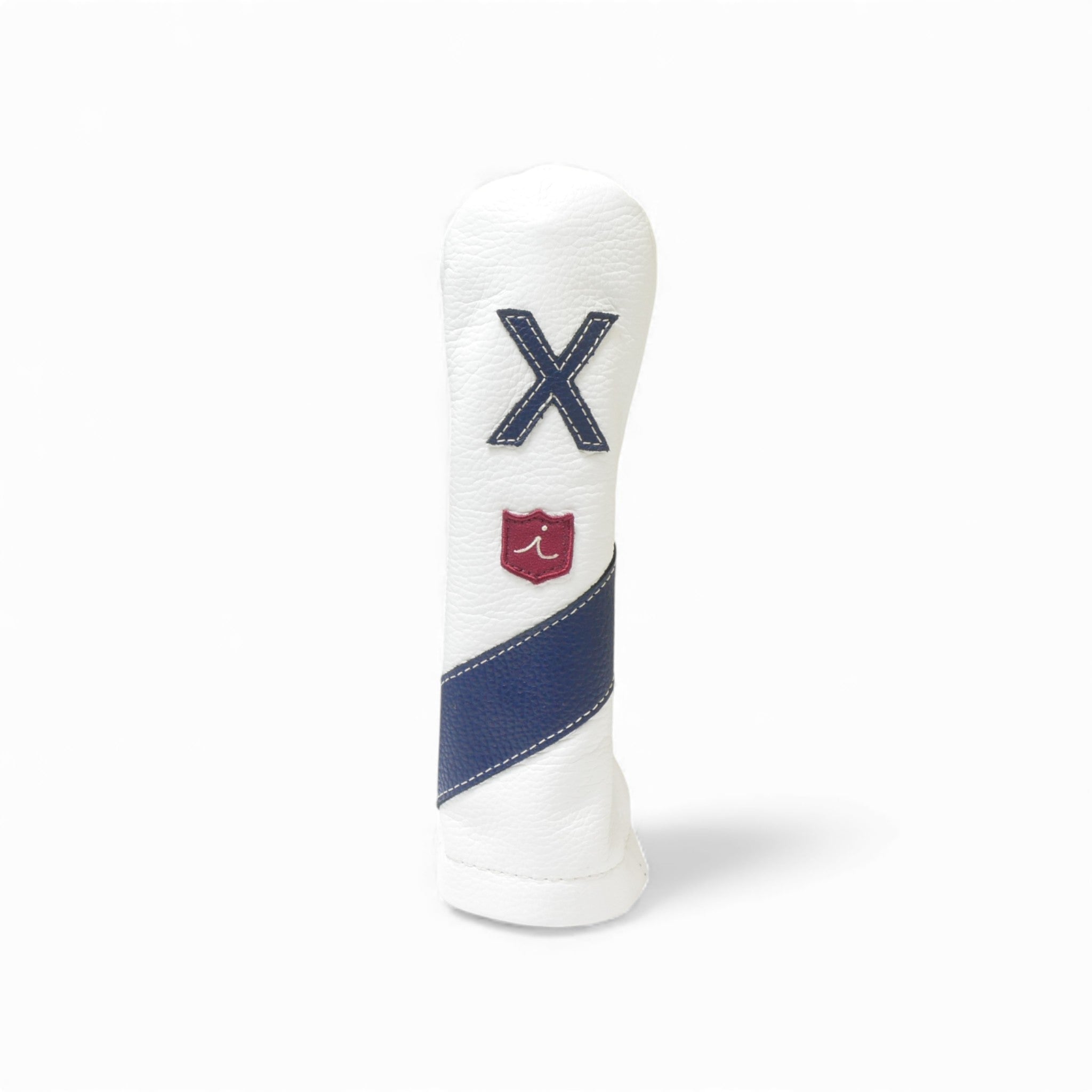 Iliac Golf Headcover Royal White x Navy イリアックゴルフ ヘッドカバー ロイヤル ホワイト x ネイビー