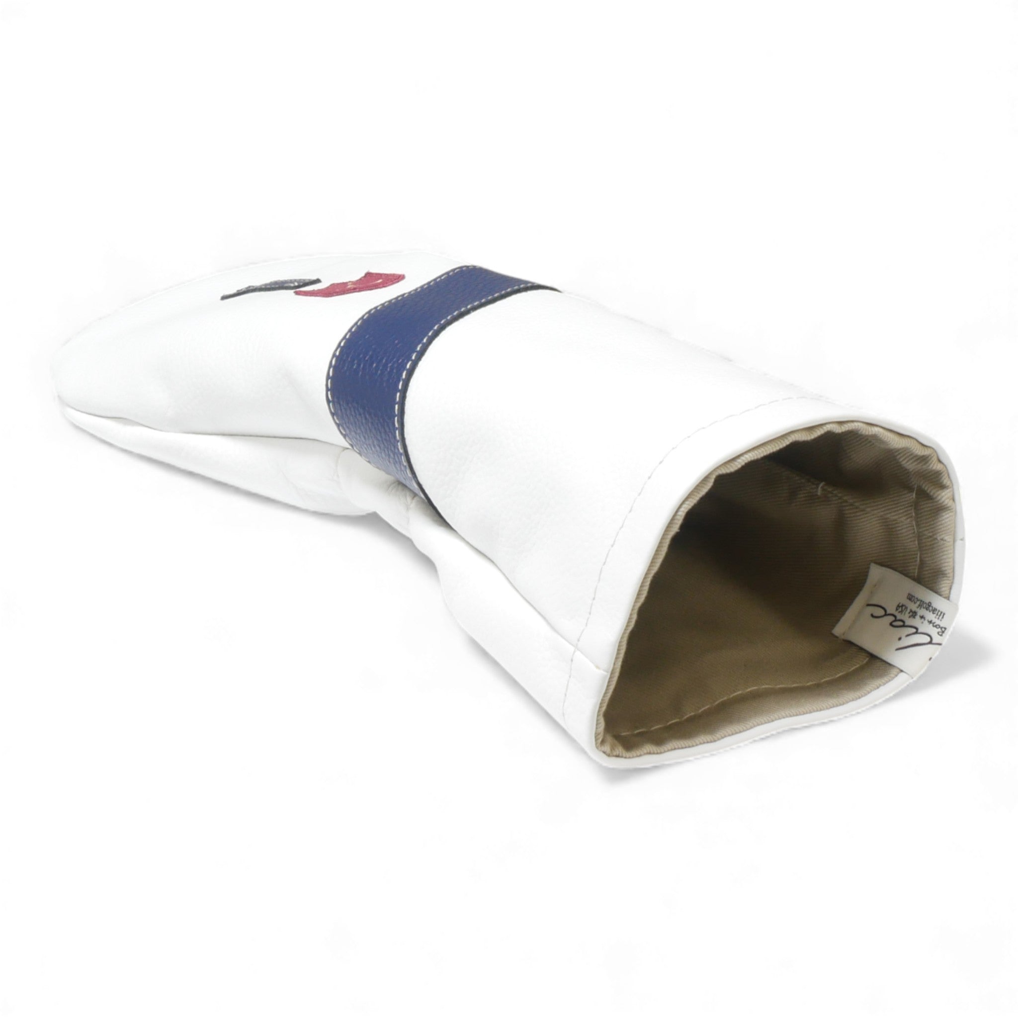 Iliac Golf Headcover Royal White x Navy イリアックゴルフ ヘッドカバー ロイヤル ホワイト x ネイビー