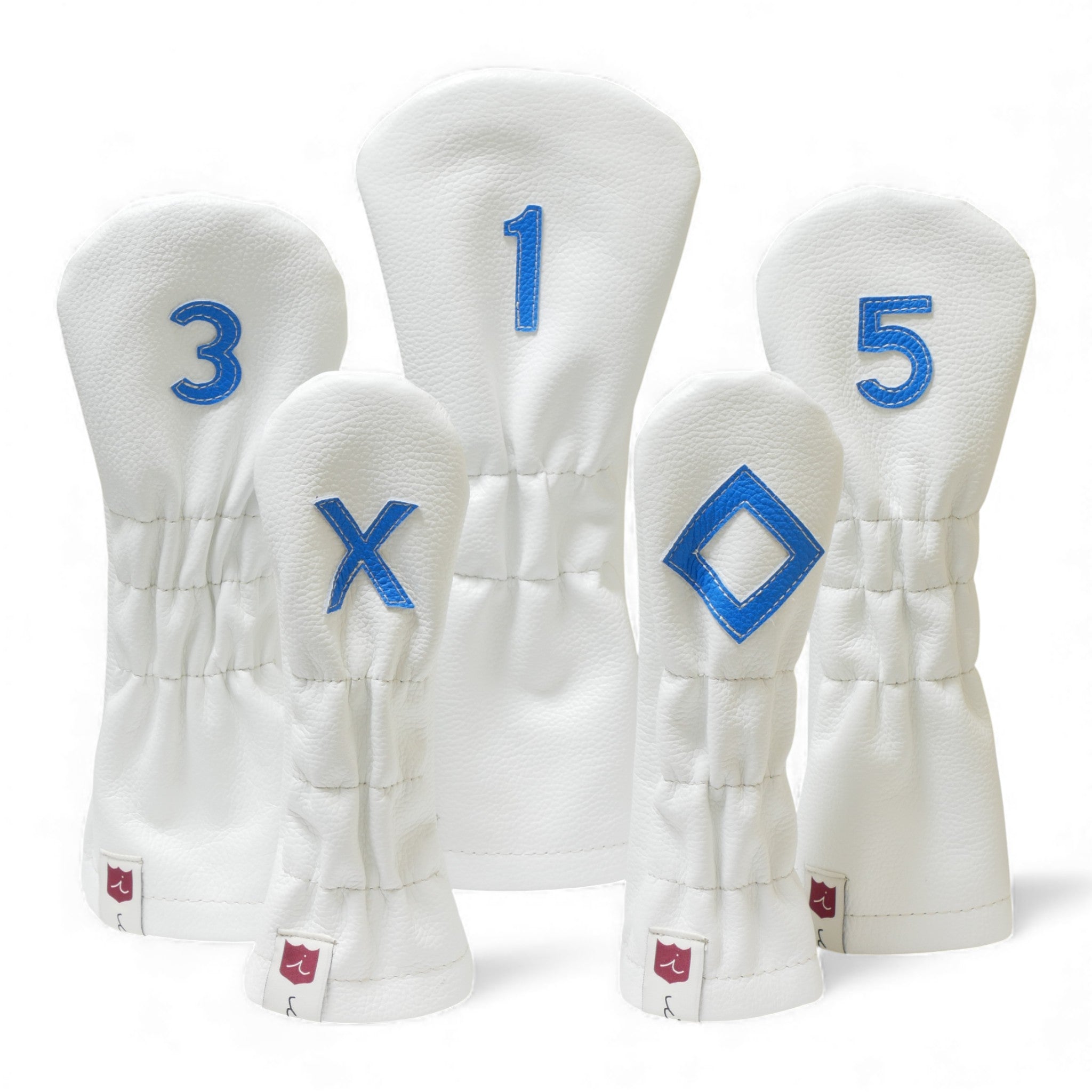 Iliac Golf Headcover Vintage White x Blue イリアックゴルフ ヘッドカバー ビンテージ ホワイト x ブルー