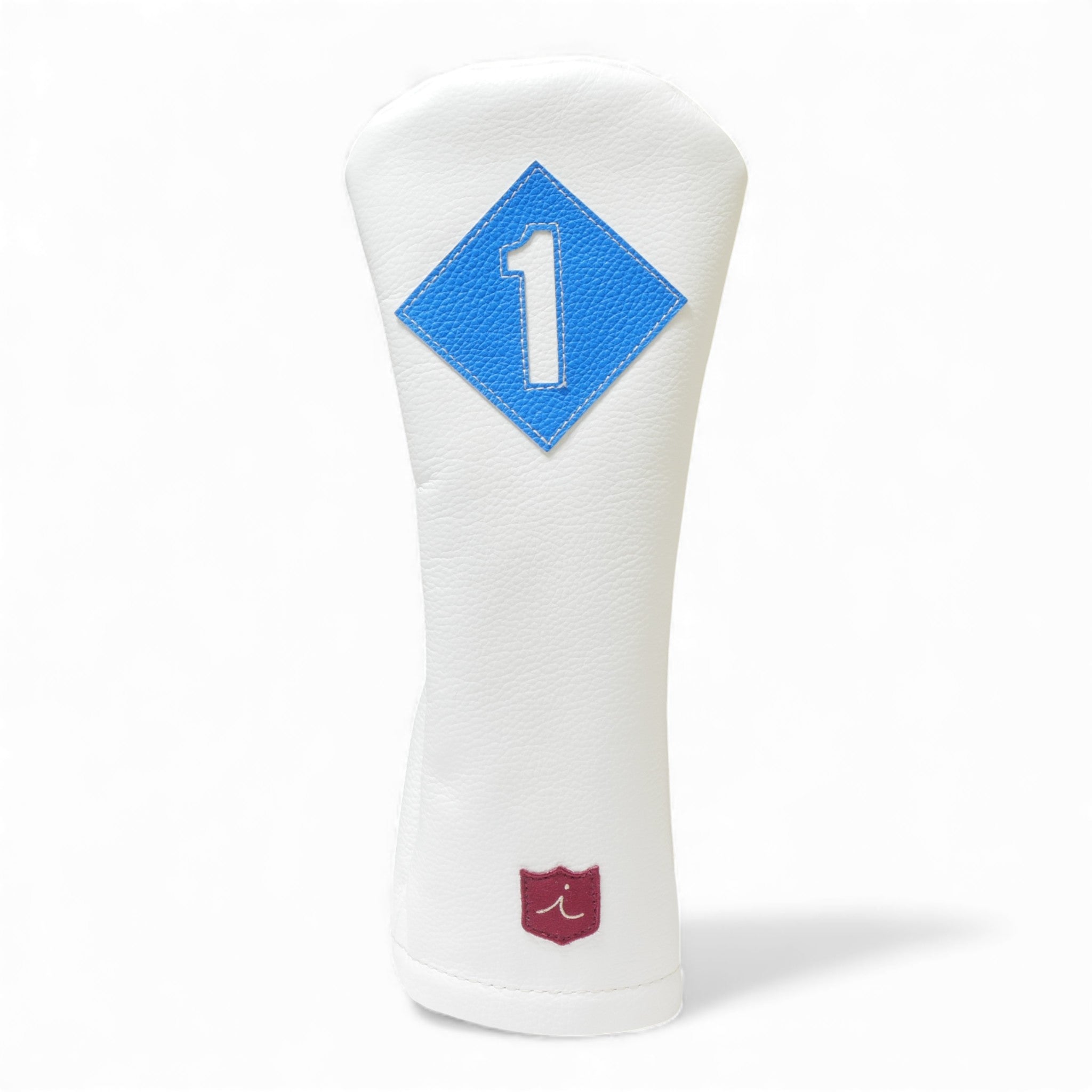 Iliac Golf Headcover Vintage White x Blue イリアックゴルフ ヘッドカバー ビンテージ ホワイト x ブルー
