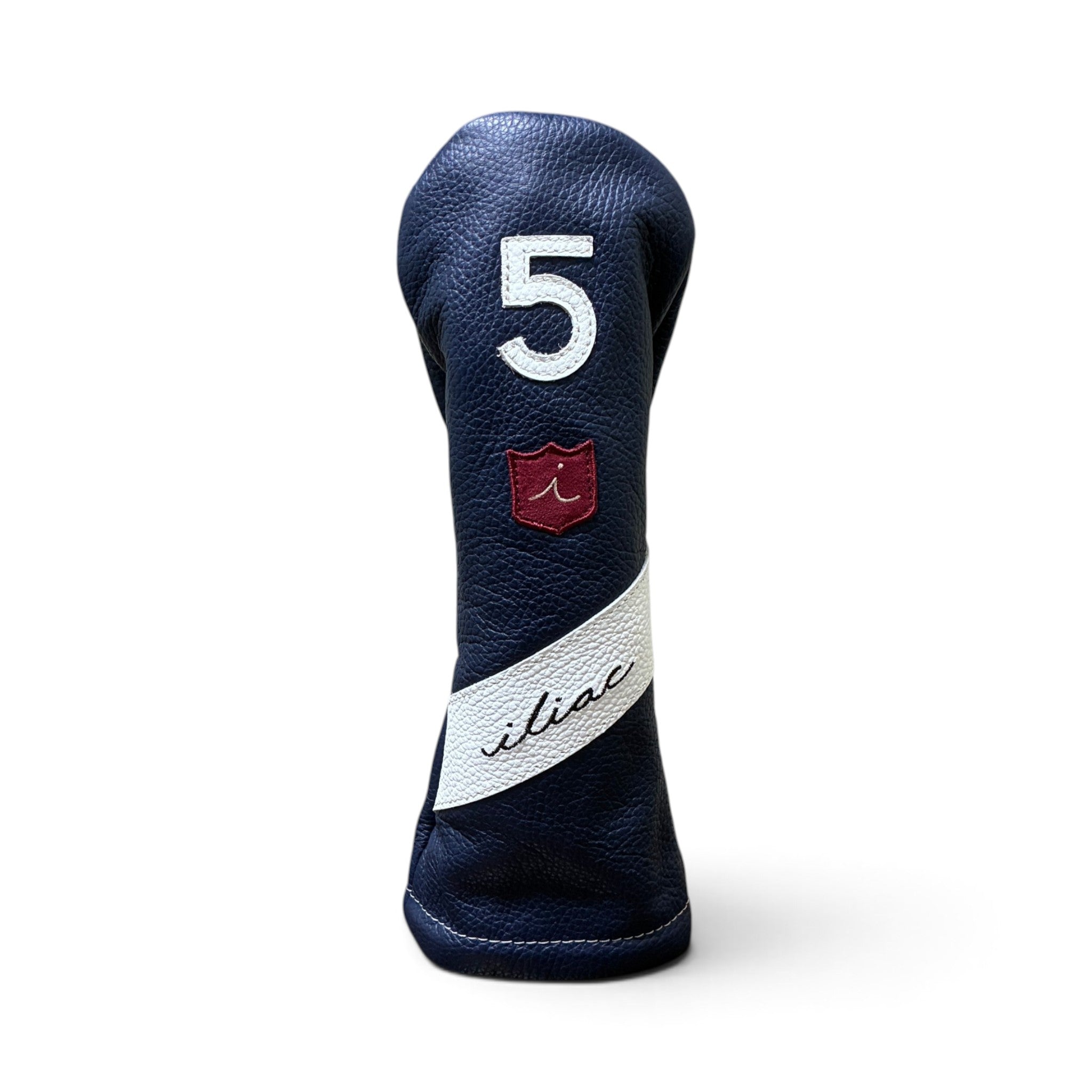 Iliac Golf Headcover Royal Script Navy × White イリアックゴルフ ヘッドカバー ロイヤル スクリプト ネイビー × ホワイト