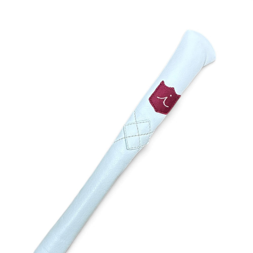 Iliac Golf Alignment Stick Cover White Argyle イリアックゴルフ アライメントスティックカバー ホワイト アーガイル