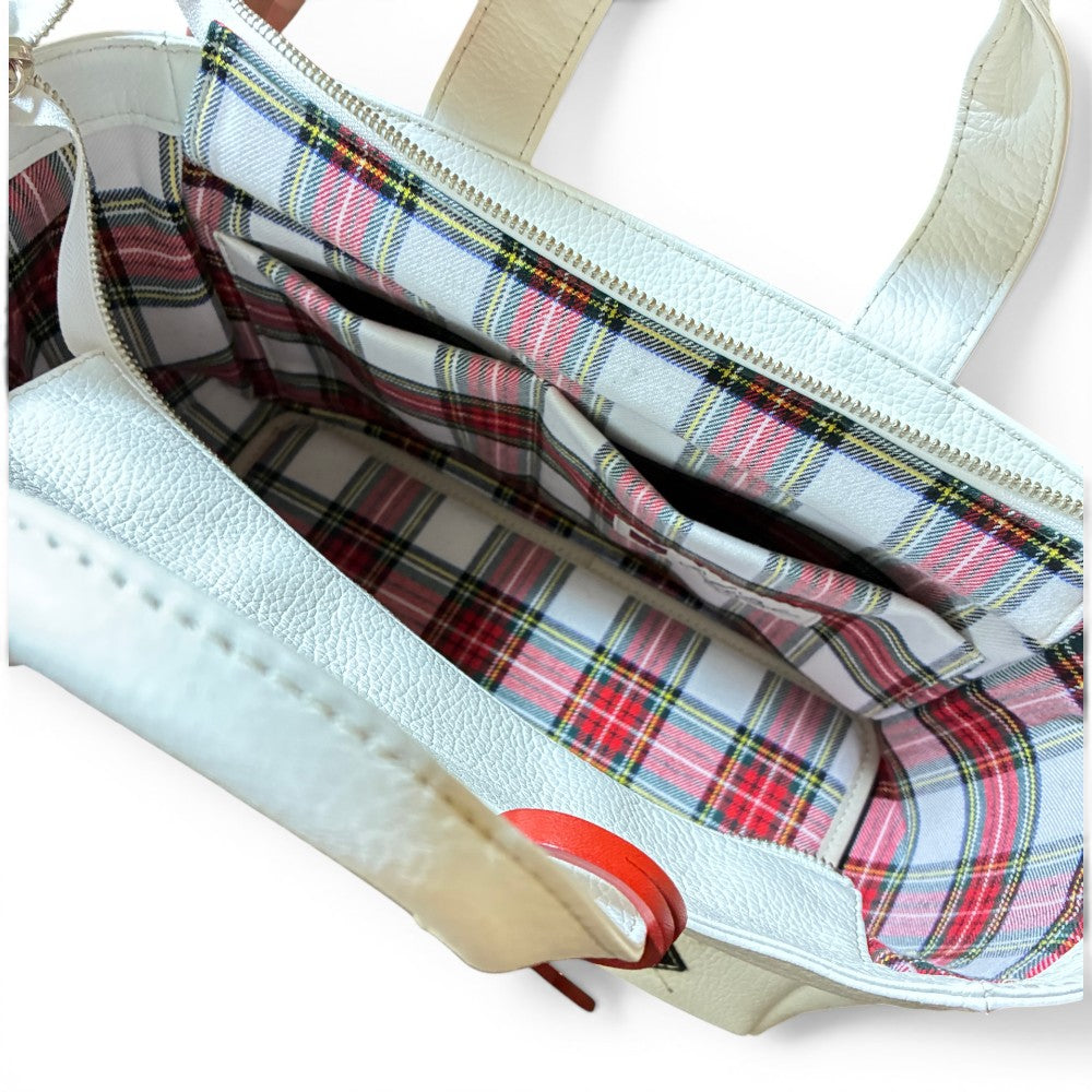 Iliac Golf Round Totebag Shrink White イリアック ラウンド トートバッグ シュリンク ホワイト