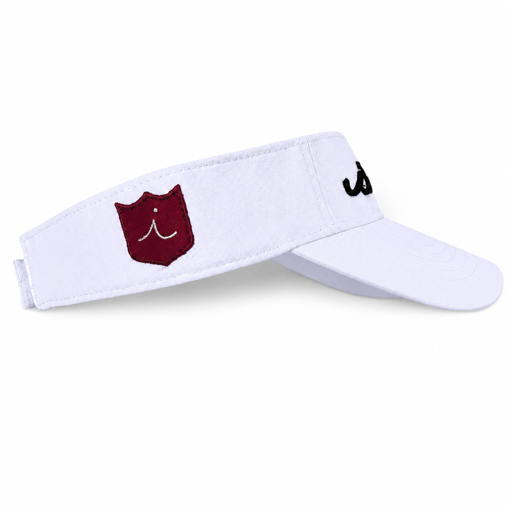 Iliac Golf Visor Script White イリアック ゴルフ サン バイザー スクリプト ホワイト