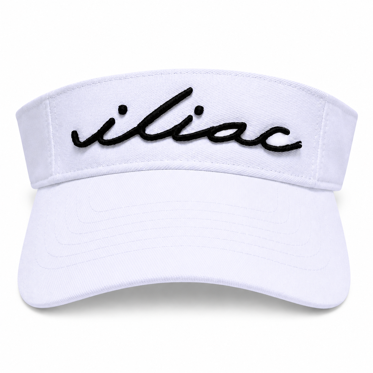 Iliac Golf Visor Script White イリアック ゴルフ サン バイザー スクリプト ホワイト