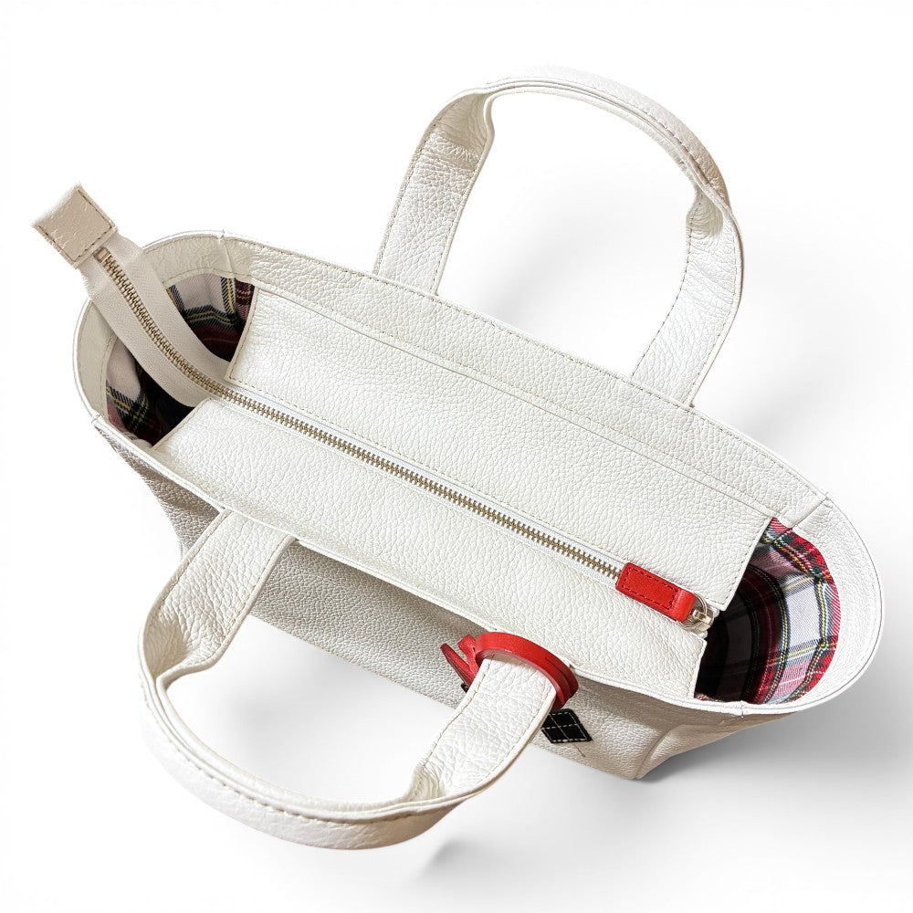 Iliac Golf Round Totebag Shrink White イリアック ラウンド トートバッグ シュリンク ホワイト