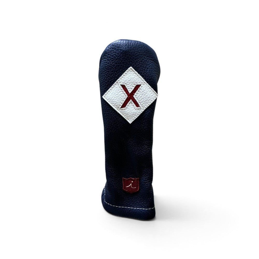 Iliac Golf Headcover Vintage Navy × White × Red イリアックゴルフ ヘッドカバー ビンテージ ネイビー × ホワイト × レッド