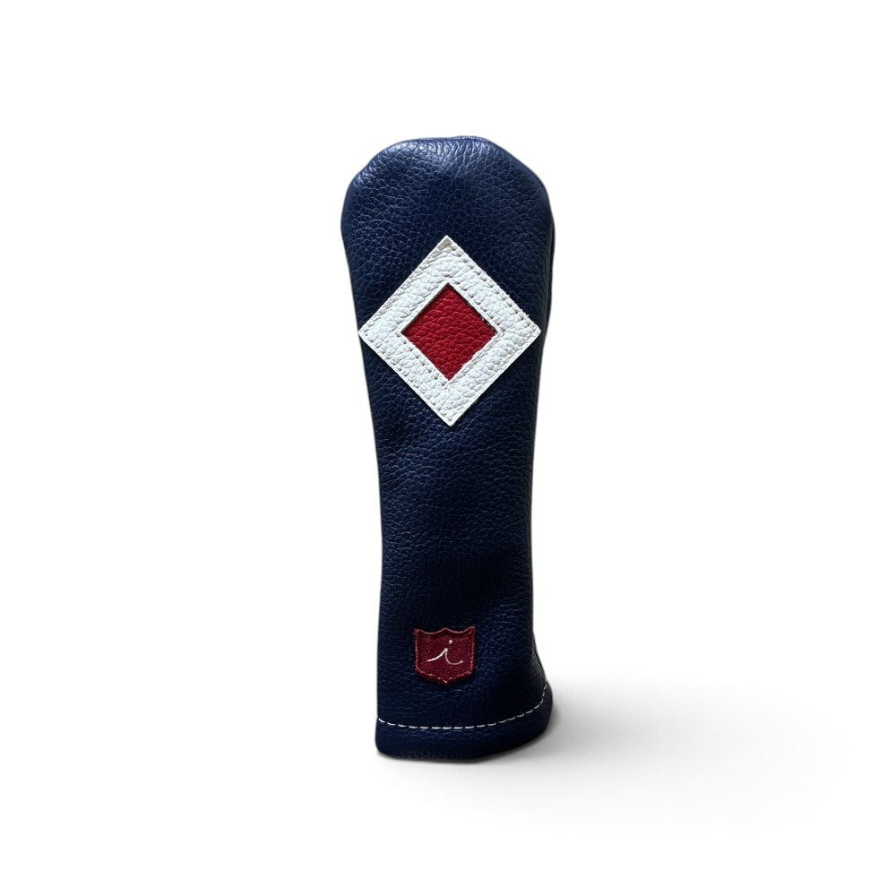 Iliac Golf Headcover Vintage Navy × White × Red イリアックゴルフ ヘッドカバー ビンテージ ネイビー × ホワイト × レッド