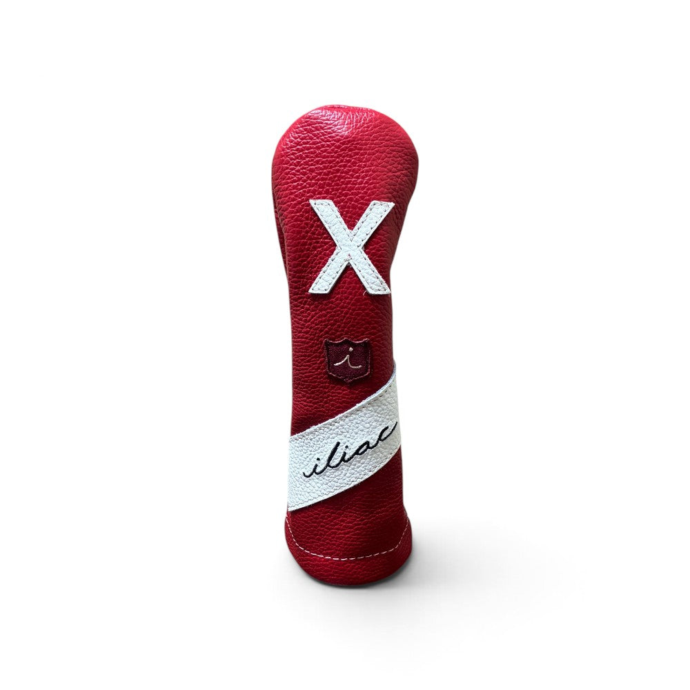 Iliac Golf Headcover Royal Script Red × White イリアックゴルフ ヘッドカバー ロイヤル スクリプト レッド × ホワイト