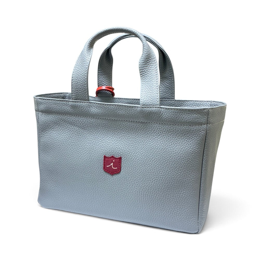 Iliac Golf Round Totebag Shrink Gray イリアック 【天マチ付き】 ラウンド トートバッグ シュリンク グレー