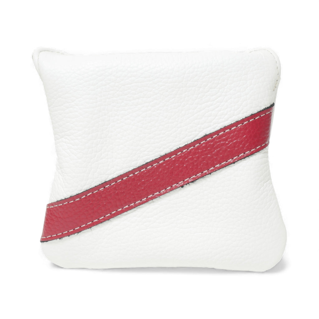 Iliac Golf Full Mallet Putter Headcover White x Red イリアックゴルフ フルマレット パターカバー ホワイト x レッド