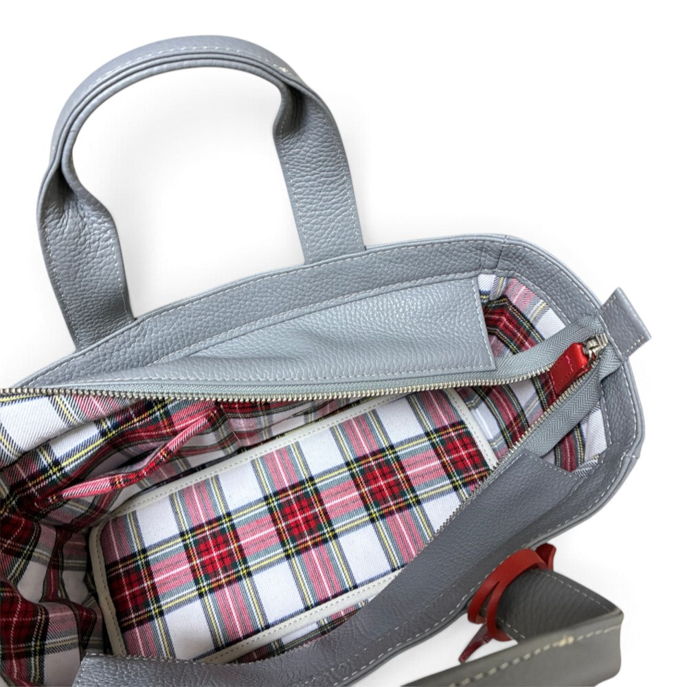 Iliac Golf Round Totebag Shrink Gray イリアック 【天マチ付き】 ラウンド トートバッグ シュリンク グレー