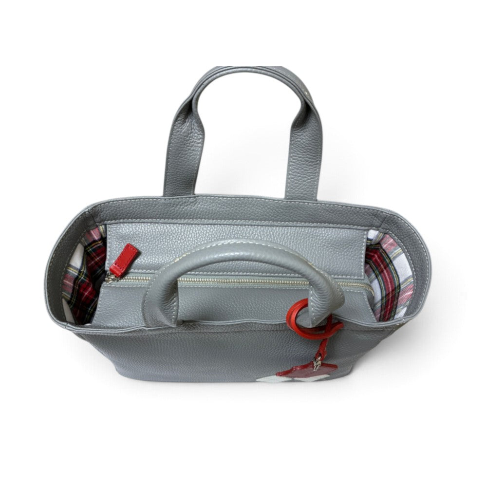 Iliac Golf Round Totebag Shrink Gray イリアック 【天マチ付き】 ラウンド トートバッグ シュリンク グレー