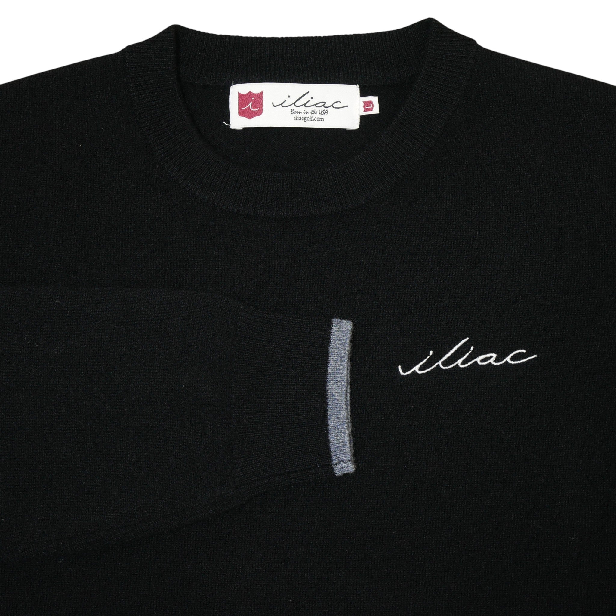 Iliac Golf Cashmere Sweater Black イリアックゴルフ カシミヤ セーター ブラック