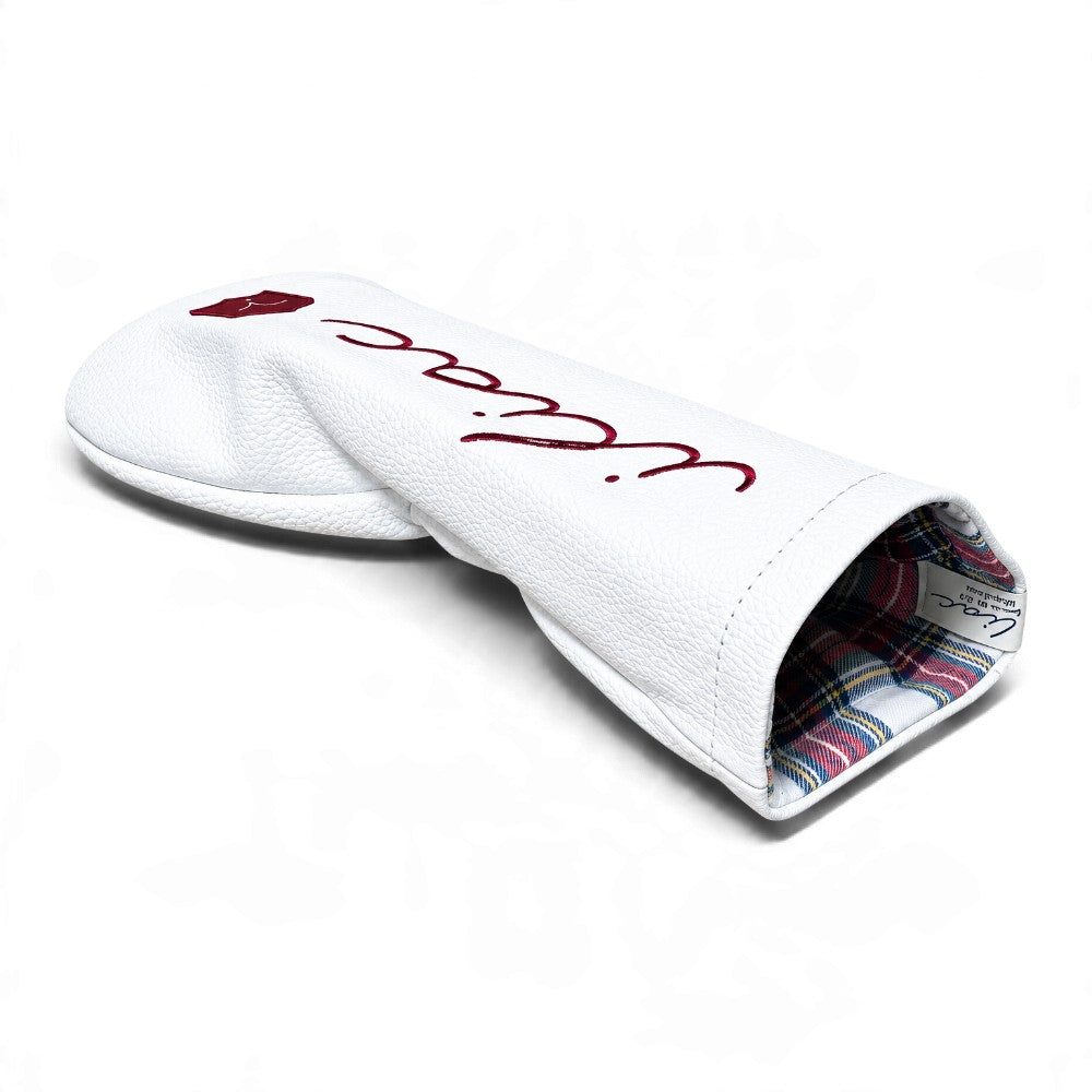 Iliac Golf Headcover Script Multi color イリアックゴルフ ヘッドカバー スクリプト ホワイト x マルチカラー