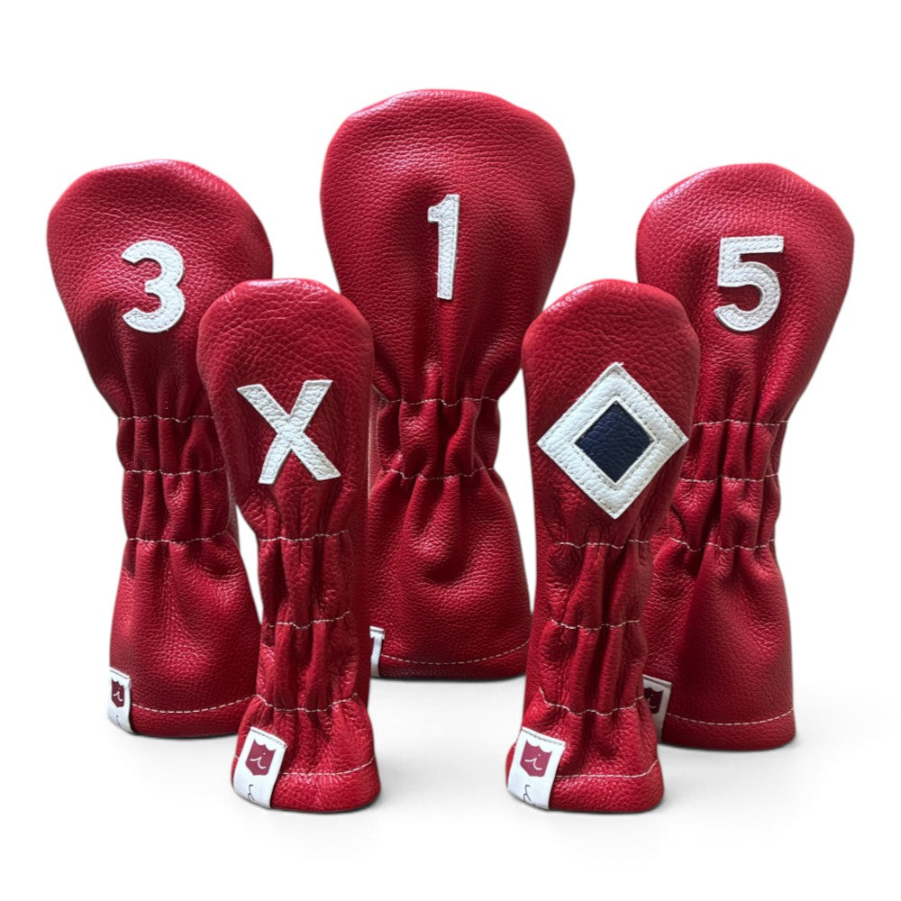 Iliac Golf Headcover Vintage Red × White × Navy イリアックゴルフ ヘッドカバー ビンテージ レッド × ホワイト × ネイビー