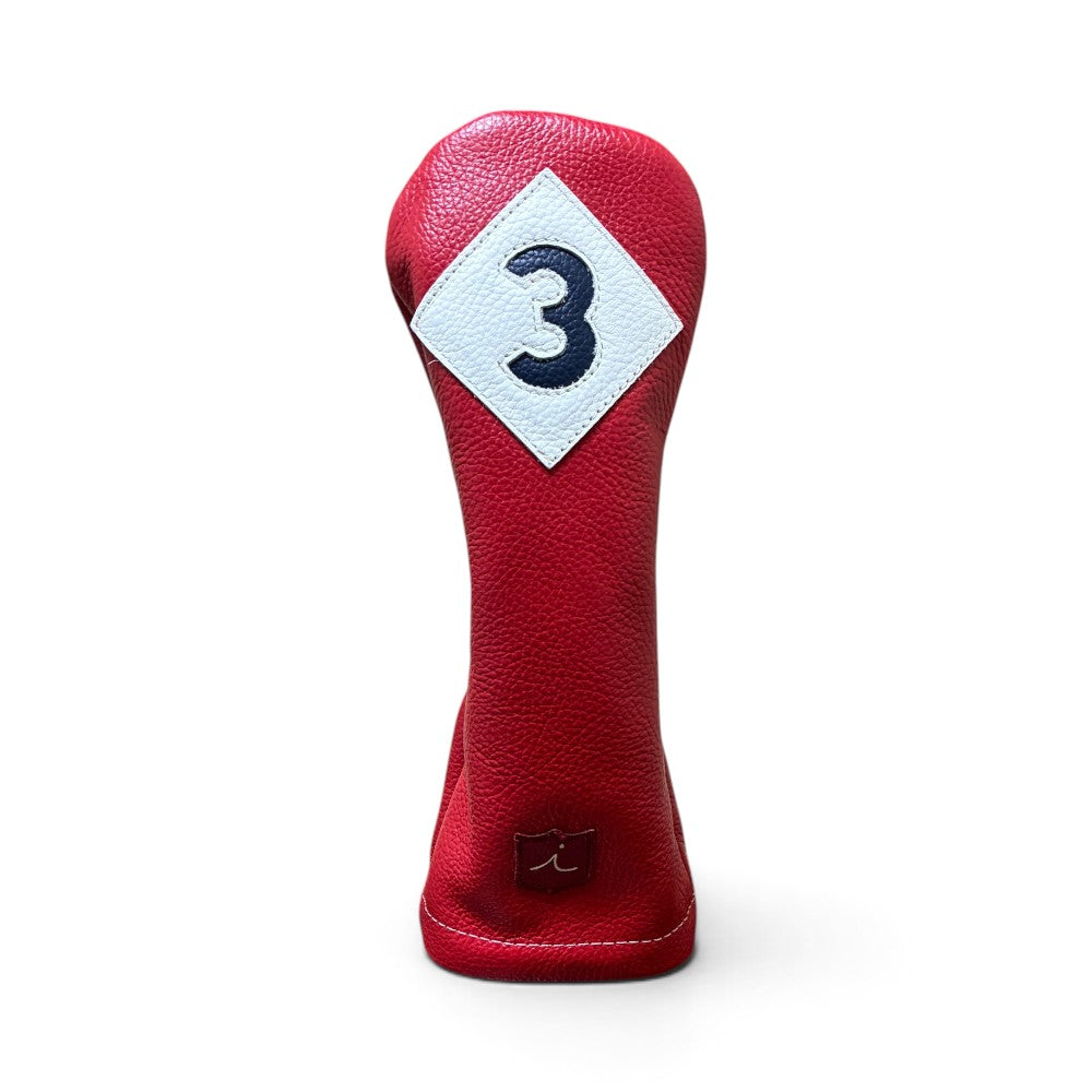 Iliac Golf Headcover Vintage Red × White × Navy イリアックゴルフ ヘッドカバー ビンテージ レッド × ホワイト × ネイビー