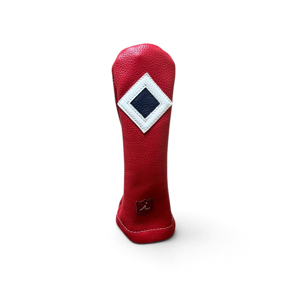 Iliac Golf Headcover Vintage Red × White × Navy イリアックゴルフ ヘッドカバー ビンテージ レッド × ホワイト × ネイビー