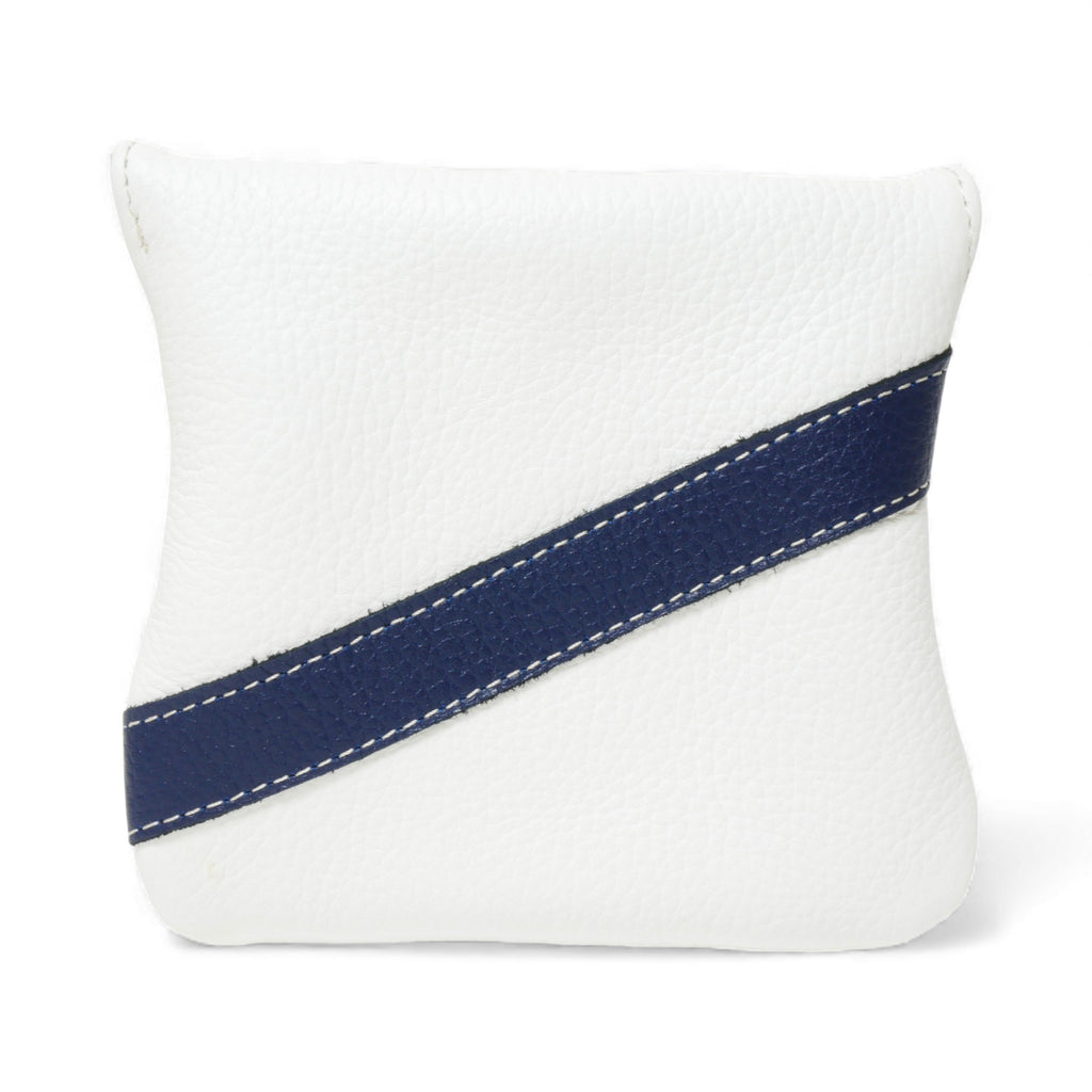 Iliac Golf Full Mallet Putter Headcover White x Navy イリアックゴルフ フルマレット パターカバー ホワイト x ネイビー