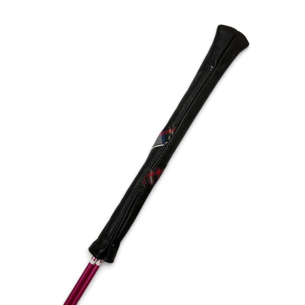 Iliac Golf Alignment Stick Cover Black Check イリアックゴルフ アライメントスティックカバー ブラック チェック