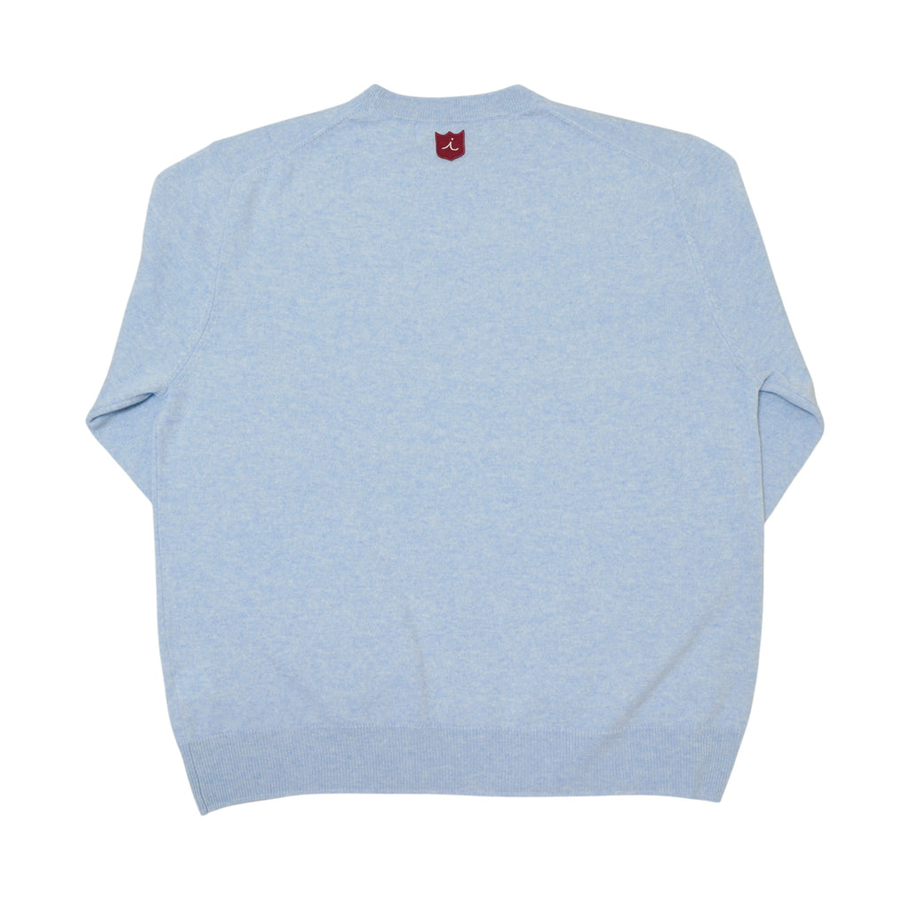 Iliac Golf Cashmere Sweater Sax イリアックゴルフ カシミヤ セーター サックス