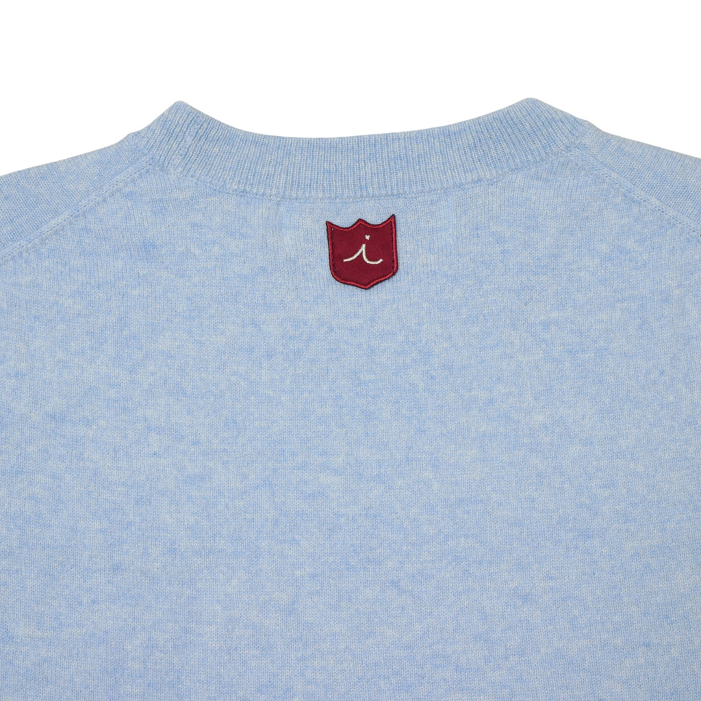 Iliac Golf Cashmere Sweater Sax イリアックゴルフ カシミヤ セーター サックス