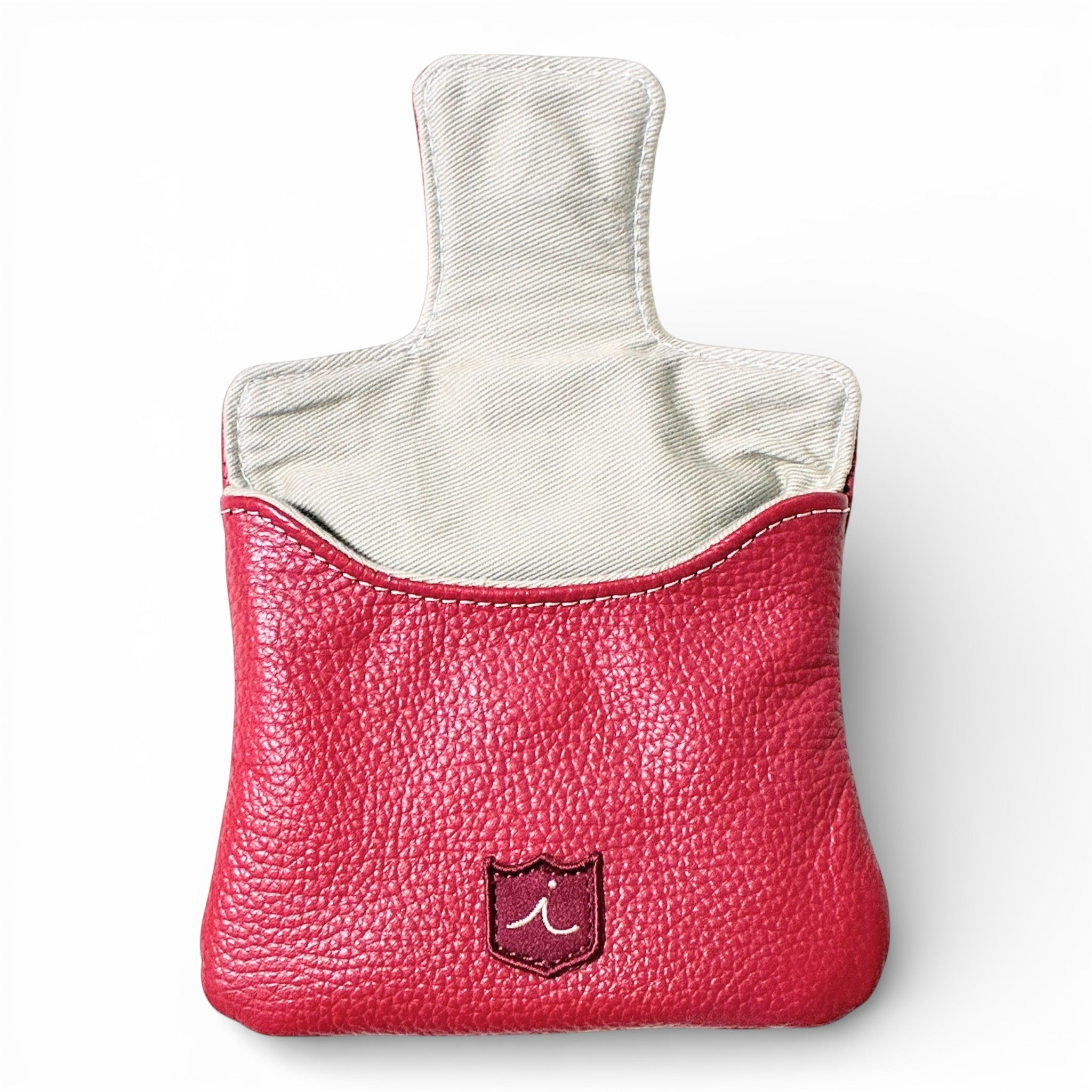 Iliac Golf Full Mallet Putter Headcover Red x White イリアックゴルフ フルマレット パターカバー レッド x ホワイト