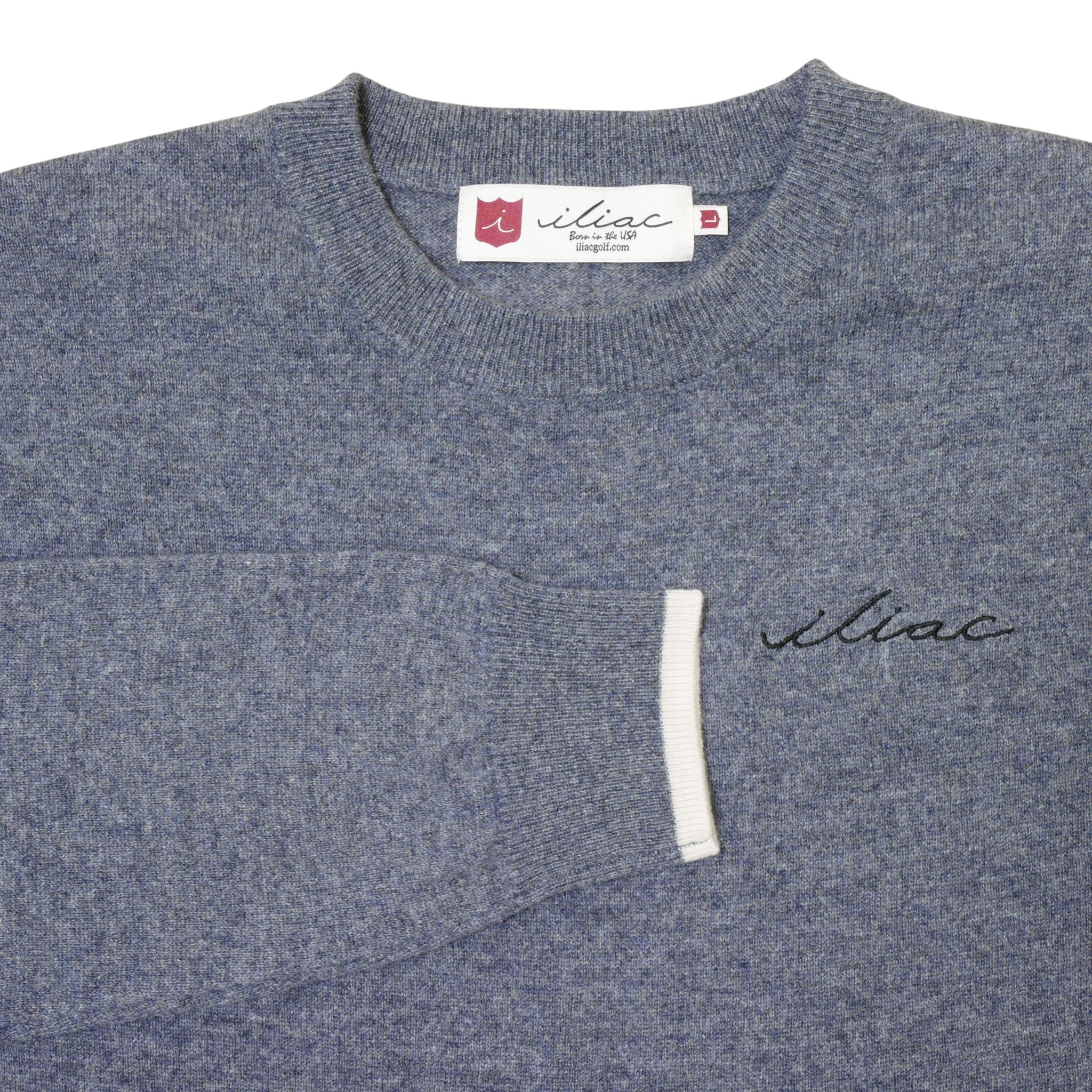 Iliac Golf Cashmere Sweater Gray イリアックゴルフ カシミヤ セーター グレー