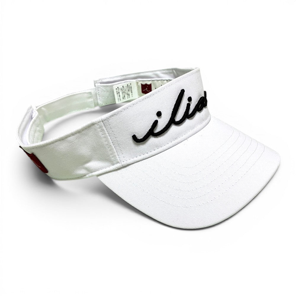 Iliac Golf Visor Script White イリアック ゴルフ サン バイザー スクリプト ホワイト