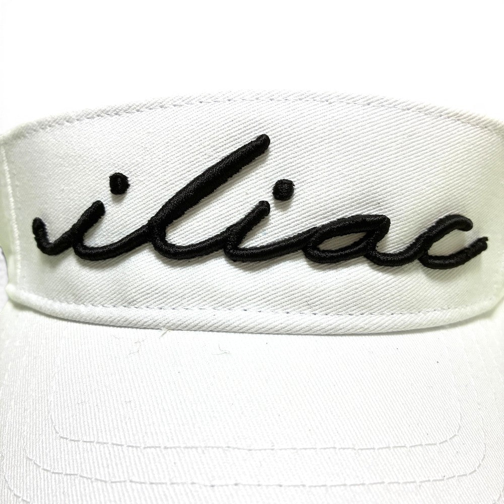 Iliac Golf Visor Script White イリアック ゴルフ サン バイザー スクリプト ホワイト