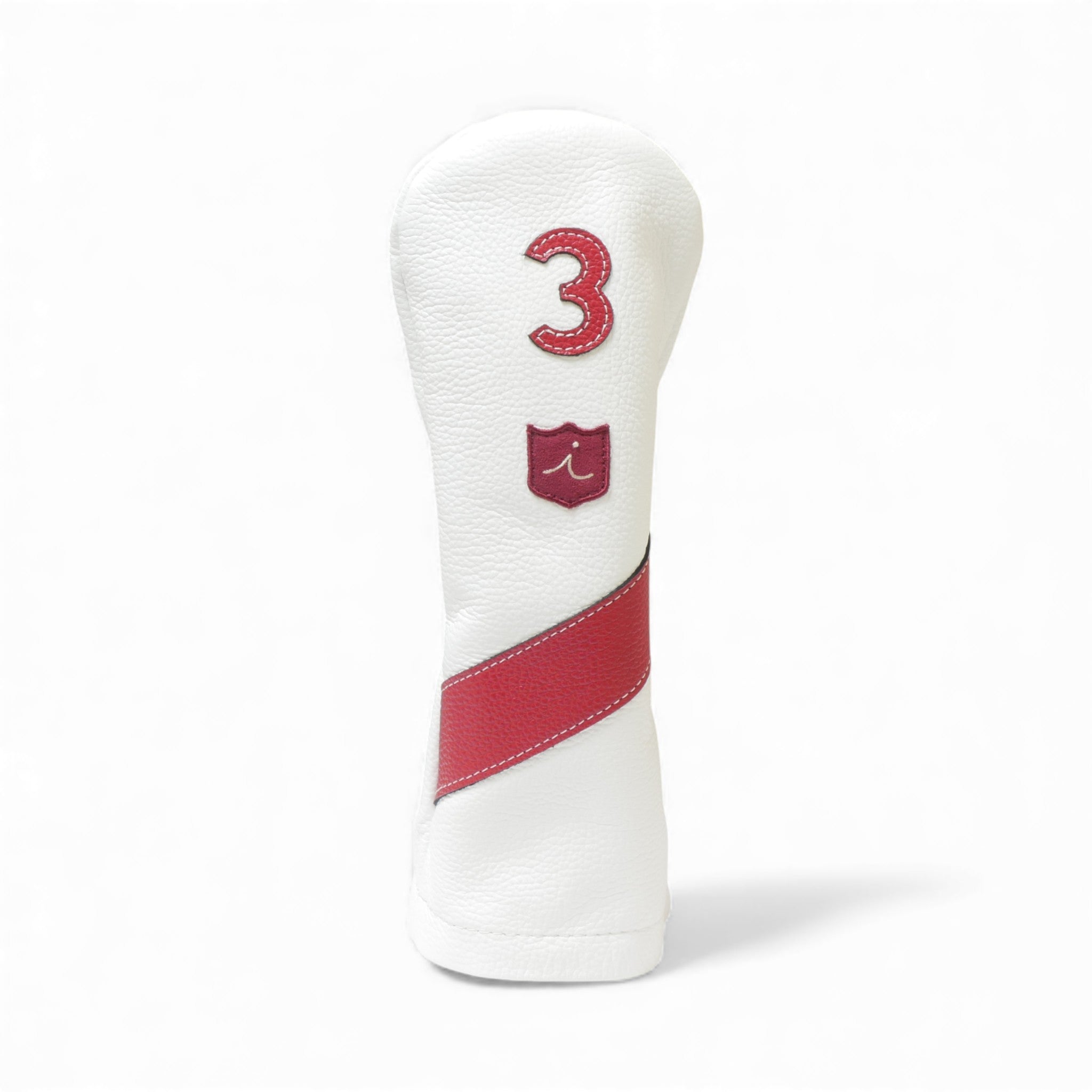 Iliac Golf Headcover Royal White x Red イリアックゴルフ ヘッドカバー ロイヤル ホワイト x レッド