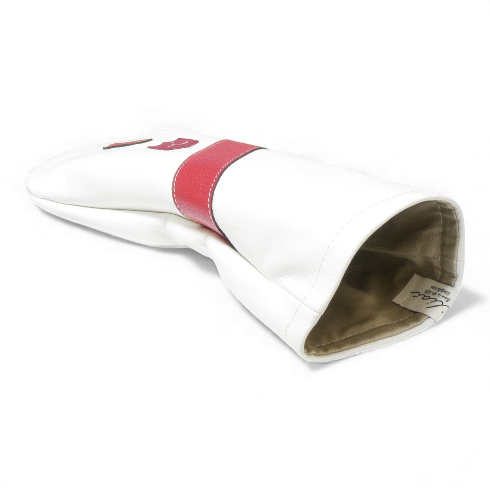 Iliac Golf Headcover Royal White x Red イリアックゴルフ ヘッドカバー ロイヤル ホワイト x レッド