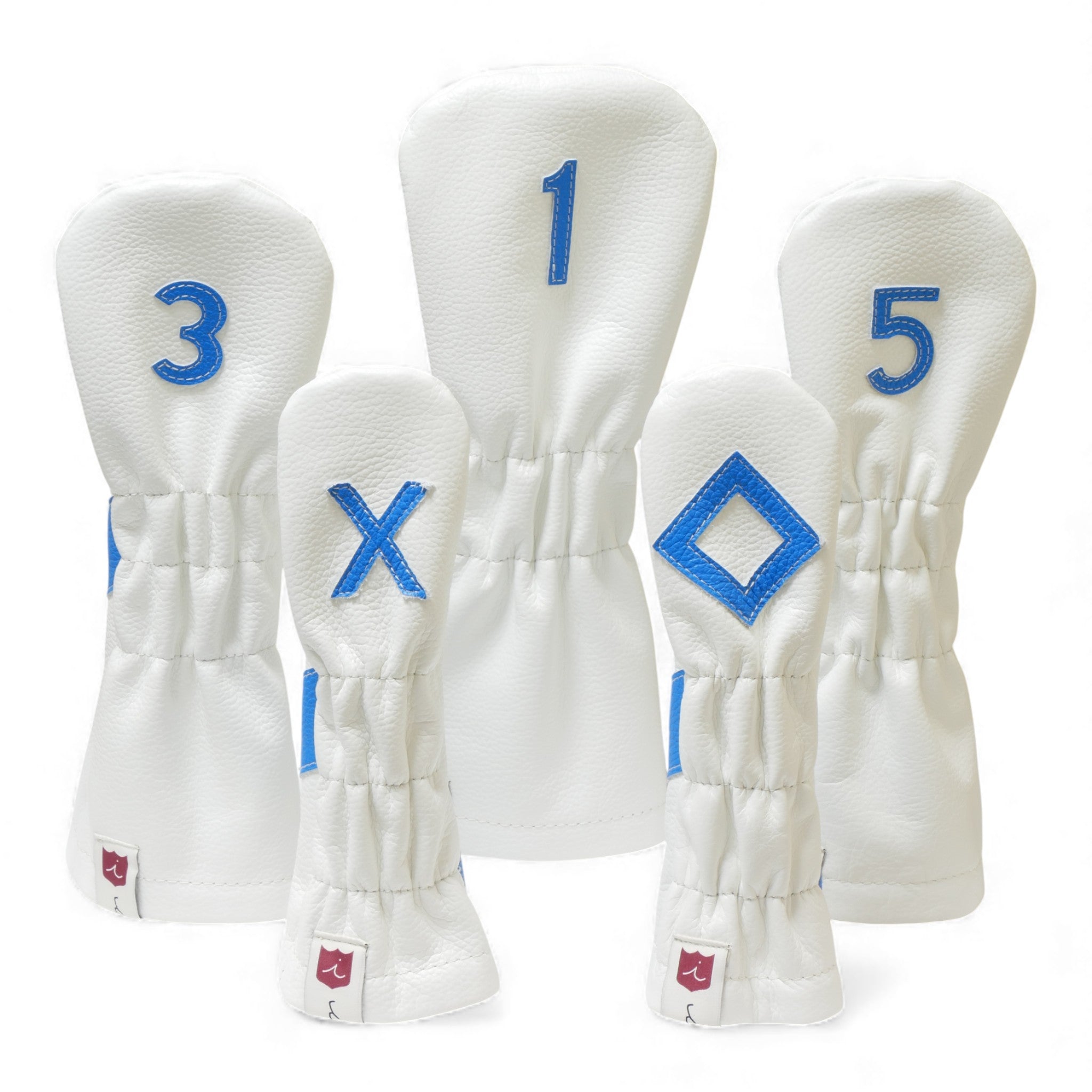 Iliac Golf Headcover Royal White x Blue イリアックゴルフ ヘッドカバー ロイヤル ホワイト x ブルー