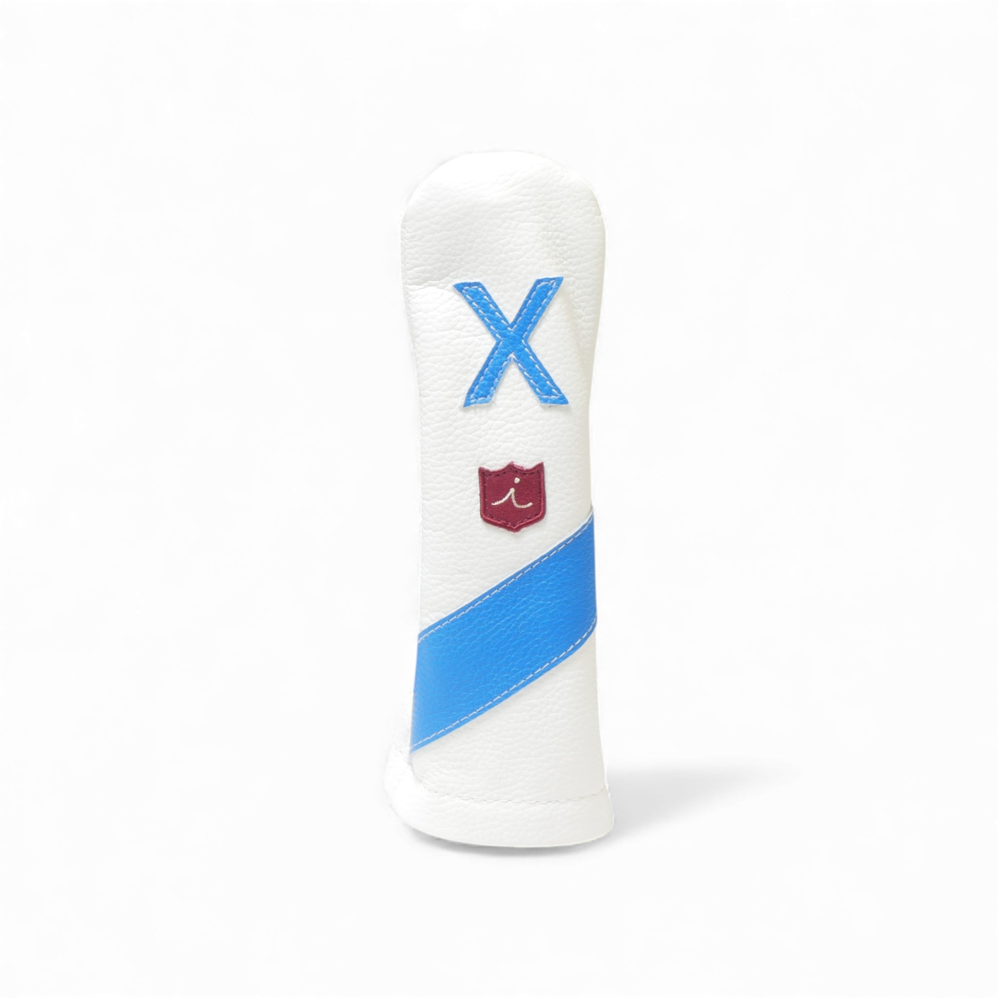 Iliac Golf Headcover Royal White x Blue イリアックゴルフ ヘッドカバー ロイヤル ホワイト x ブルー