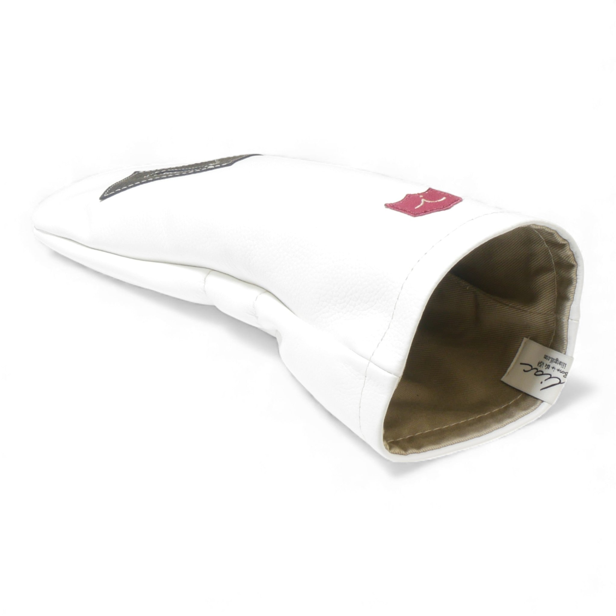 Iliac Golf Headcover Vintage White x Black イリアックゴルフ ヘッドカバー ビンテージ ホワイト x ブラック