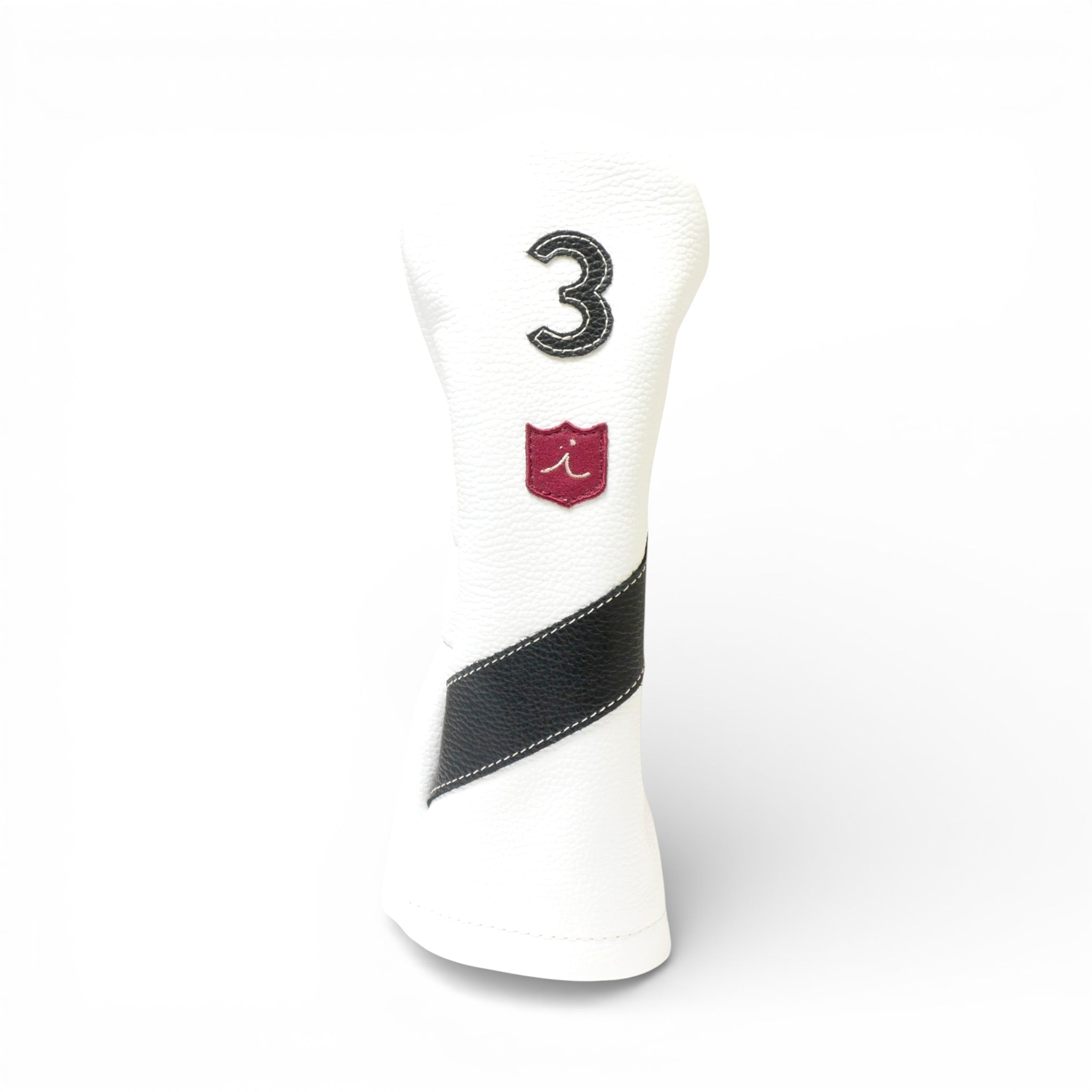Iliac Golf Headcover Royal White x Black イリアックゴルフ ヘッドカバー ロイヤル ホワイト x ブラック