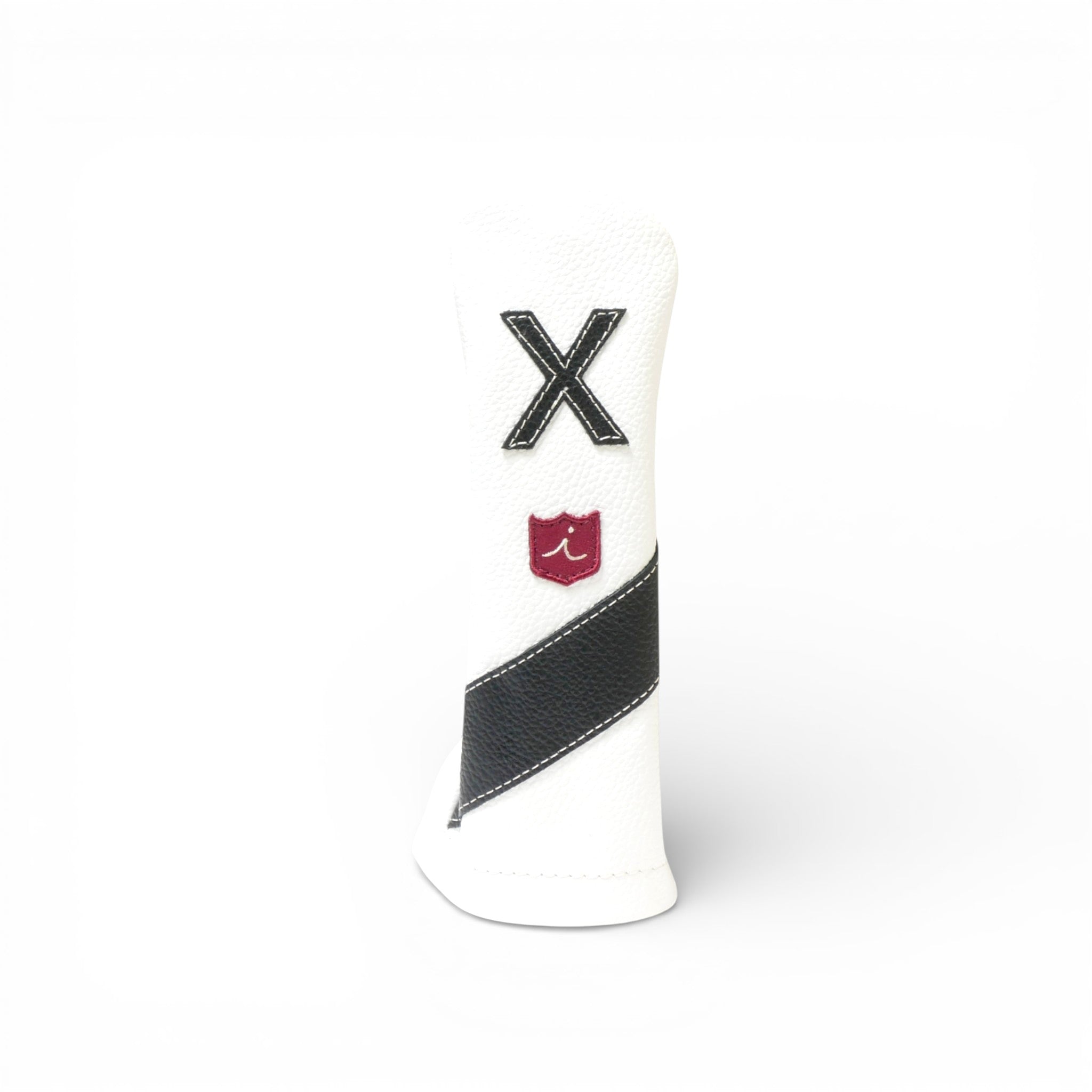 Iliac Golf Headcover Royal White x Black イリアックゴルフ ヘッドカバー ロイヤル ホワイト x ブラック