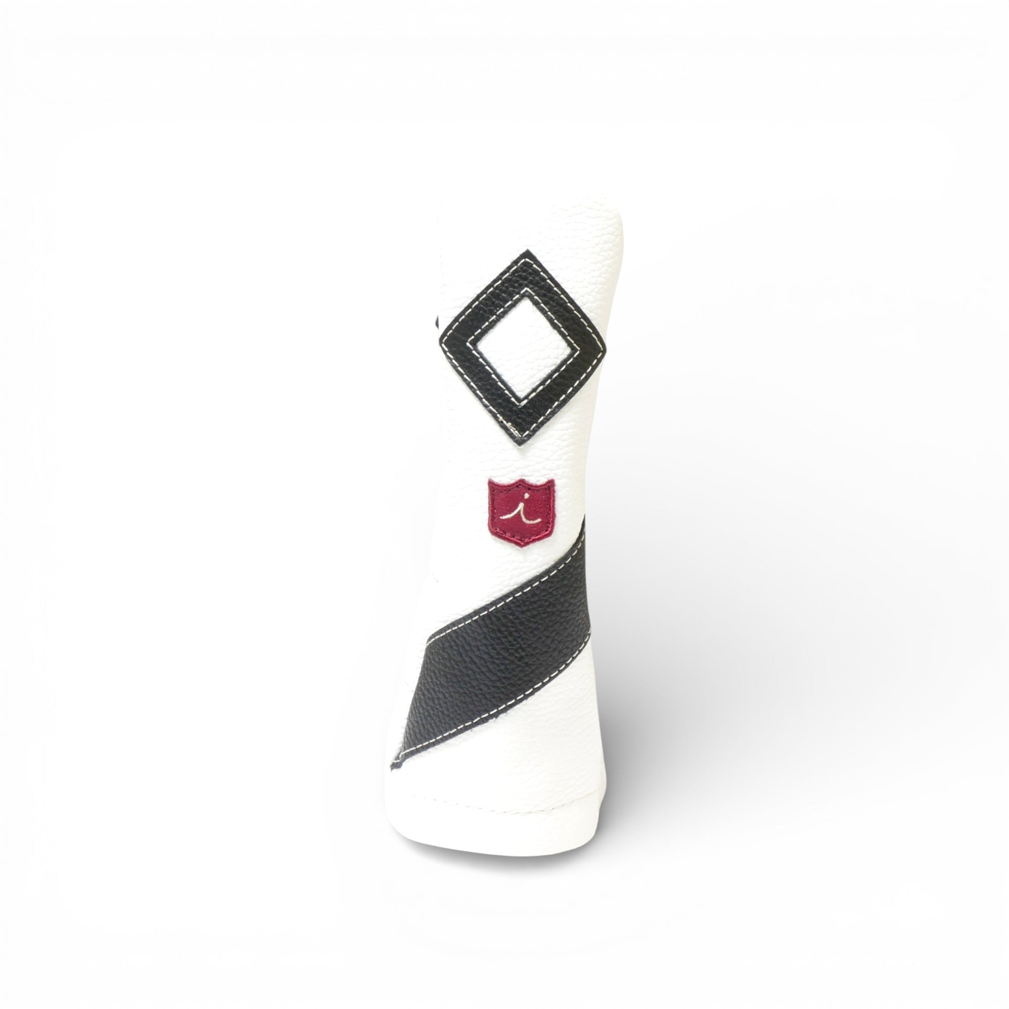 Iliac Golf Headcover Royal White x Black イリアックゴルフ ヘッドカバー ロイヤル ホワイト x ブラック