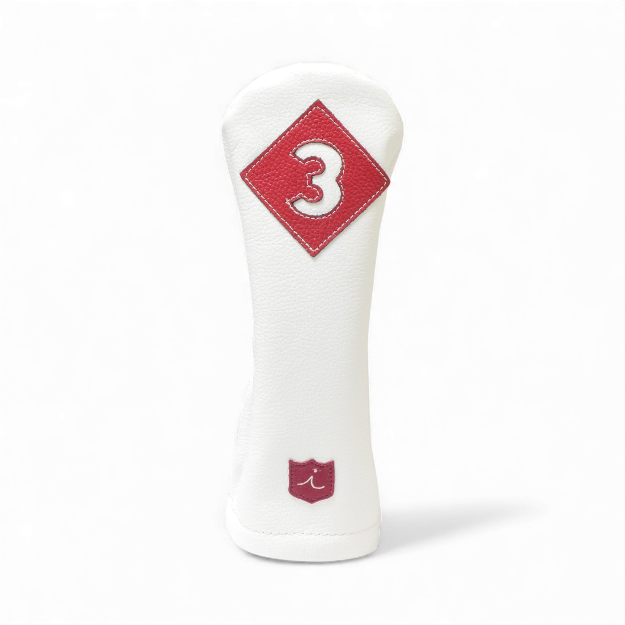 Iliac Golf Headcover Vintage White x Red イリアックゴルフ ヘッドカバー ビンテージ ホワイト x レッド