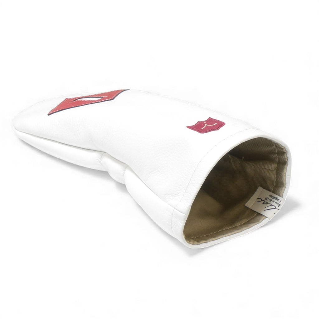 Iliac Golf Headcover Vintage White x Red イリアックゴルフ ヘッドカバー ビンテージ ホワイト x レッド