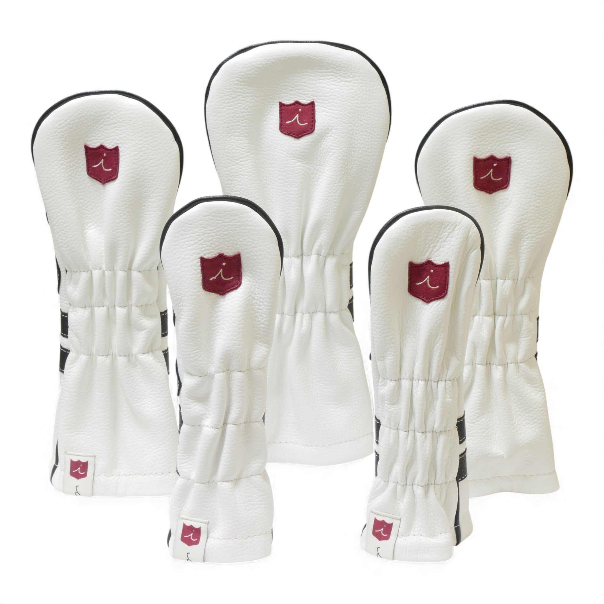 Iliac Golf Headcover Timeless White × Black イリアックゴルフ ヘッドカバー タイムレス ホワイト × ブラック