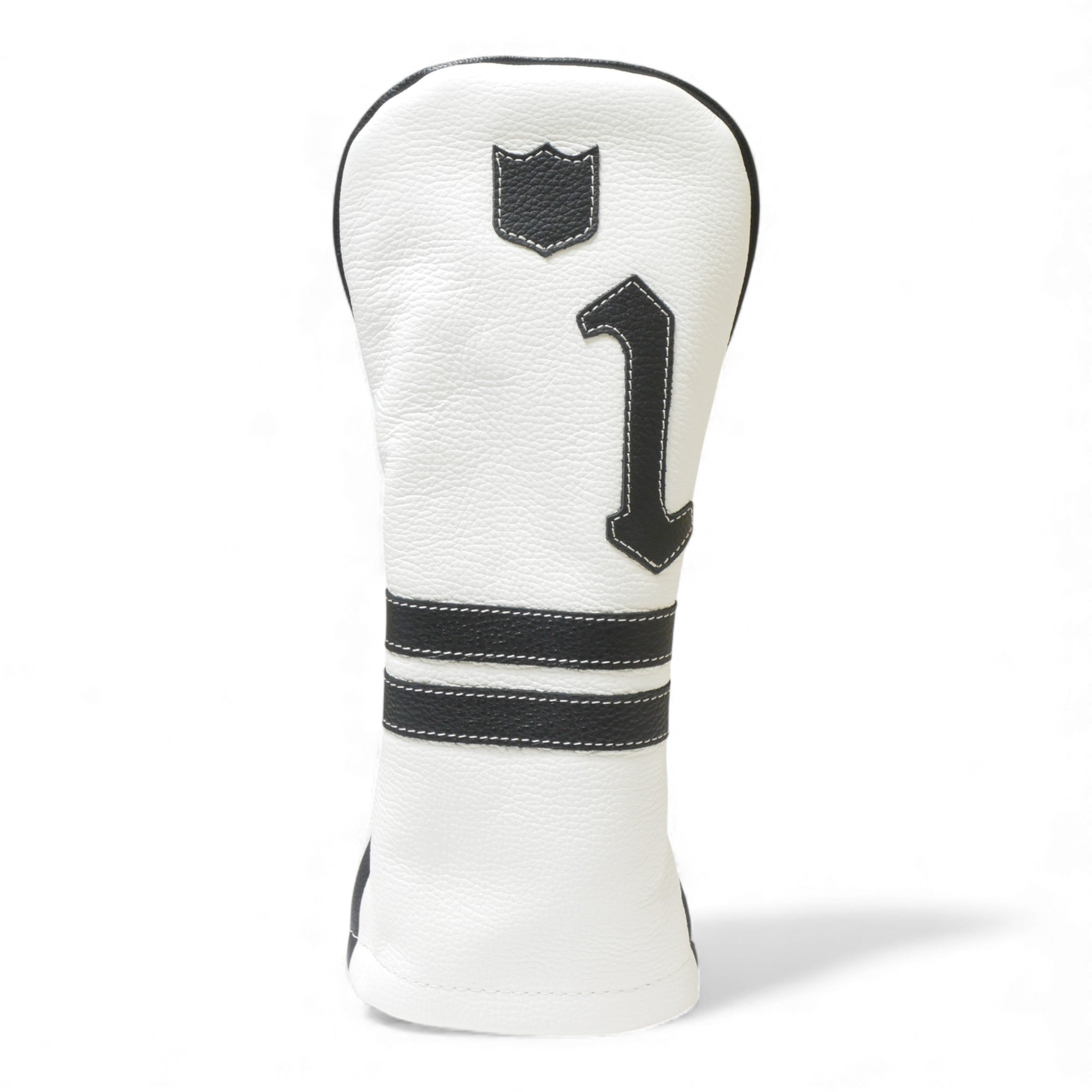 Iliac Golf Headcover Timeless White × Black イリアックゴルフ ヘッドカバー タイムレス ホワイト × ブラック