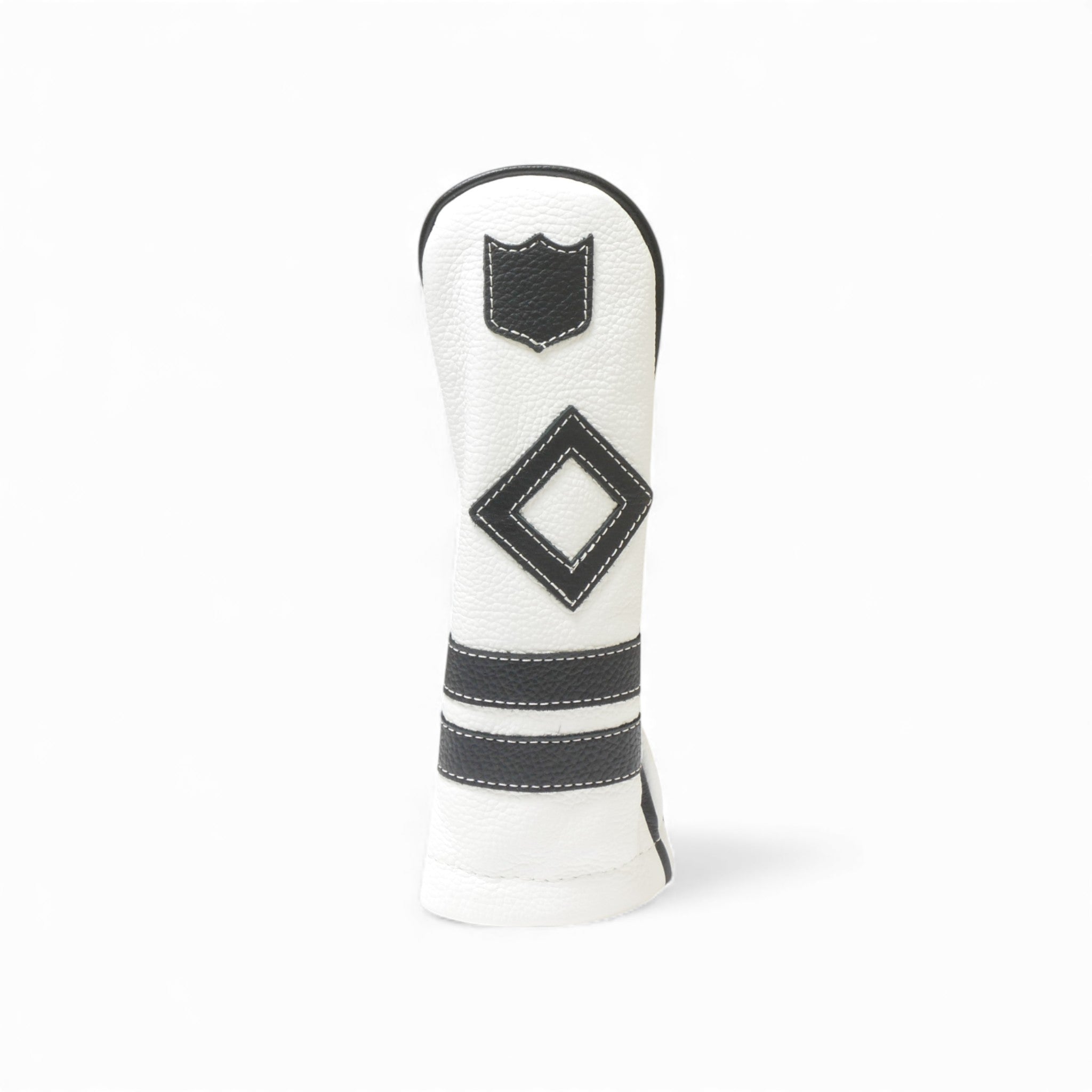 Iliac Golf Headcover Timeless White × Black イリアックゴルフ ヘッドカバー タイムレス ホワイト × ブラック