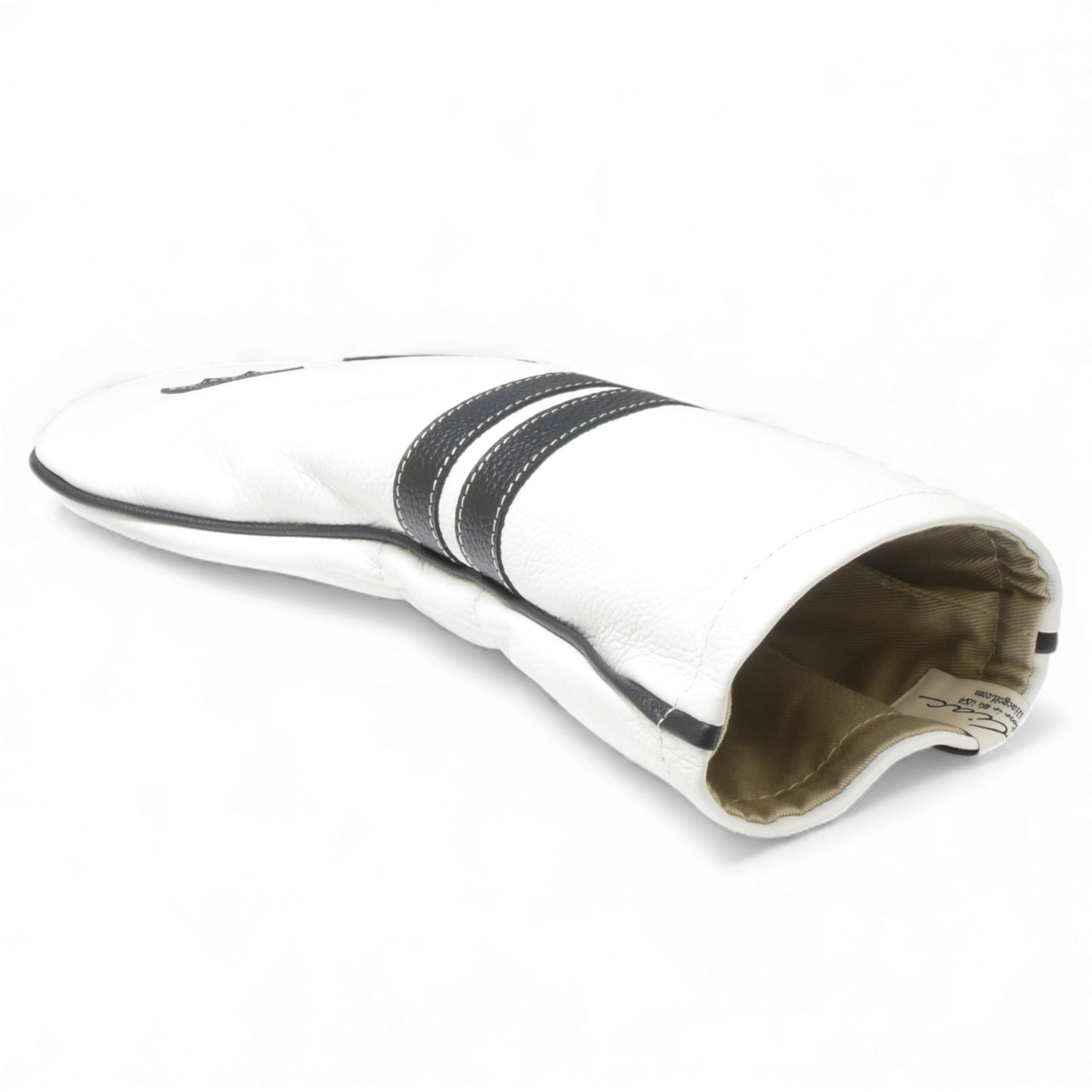 Iliac Golf Headcover Timeless White × Black イリアックゴルフ ヘッドカバー タイムレス ホワイト × ブラック