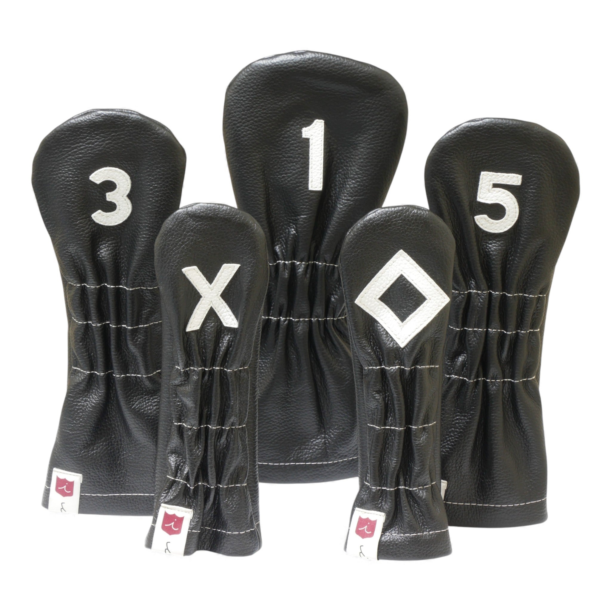 Iliac Golf Headcover Vintage Balck × White イリアックゴルフ ヘッドカバー ビンテージ ブラック × ホワイト