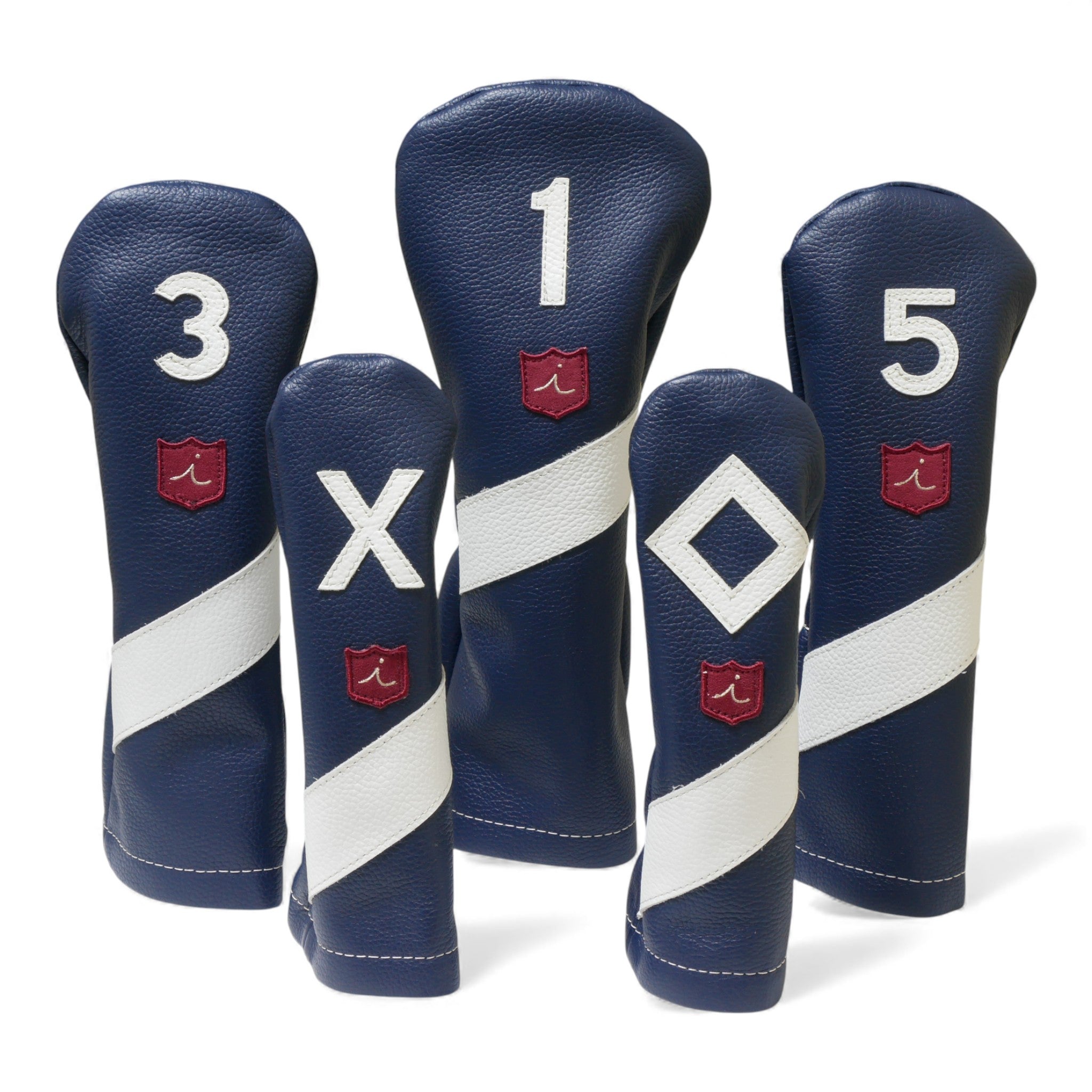 Iliac Golf Headcover Royal Navy × White イリアックゴルフ ヘッドカバー ロイヤル ネイビー × ホワイト