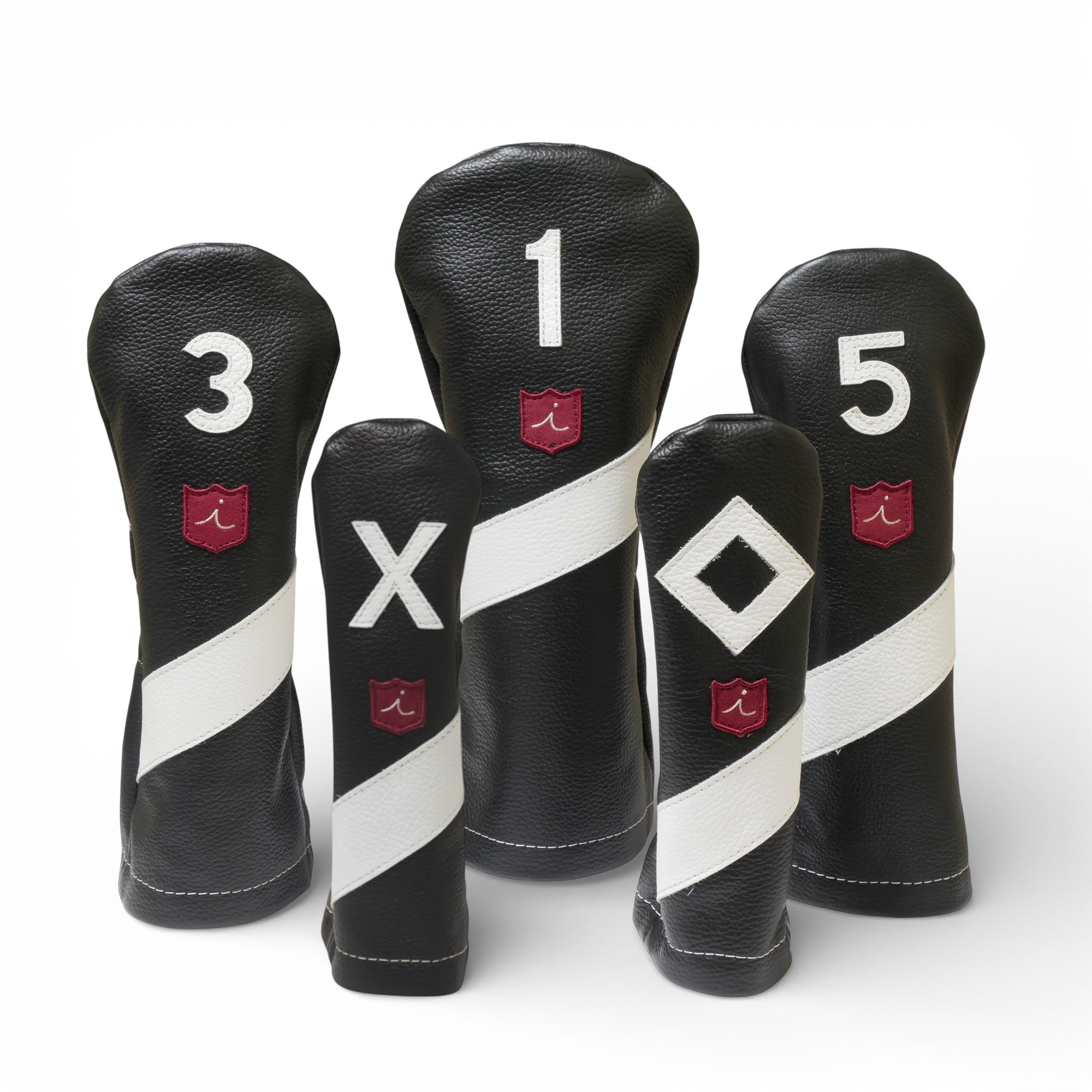 Iliac Golf Headcover Royal Black × White イリアックゴルフ ヘッドカバー ロイヤル ブラック × ホワイト